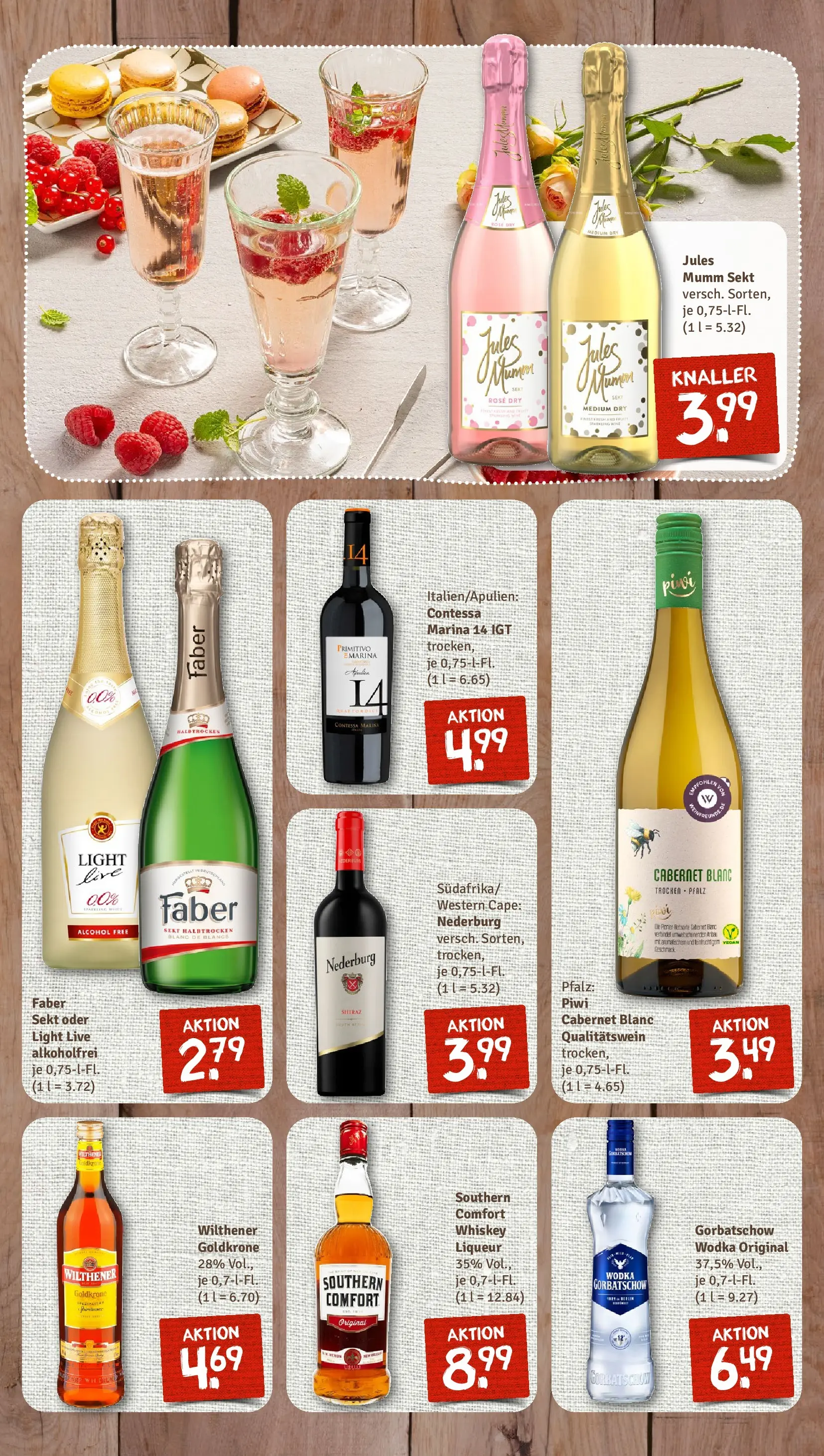 REWE Prospekt ab 12.04.2026 zum Blättern » Angebote | Seite: 10 | Produkte: Jules mumm, Vodka, Wodka, Whiskey