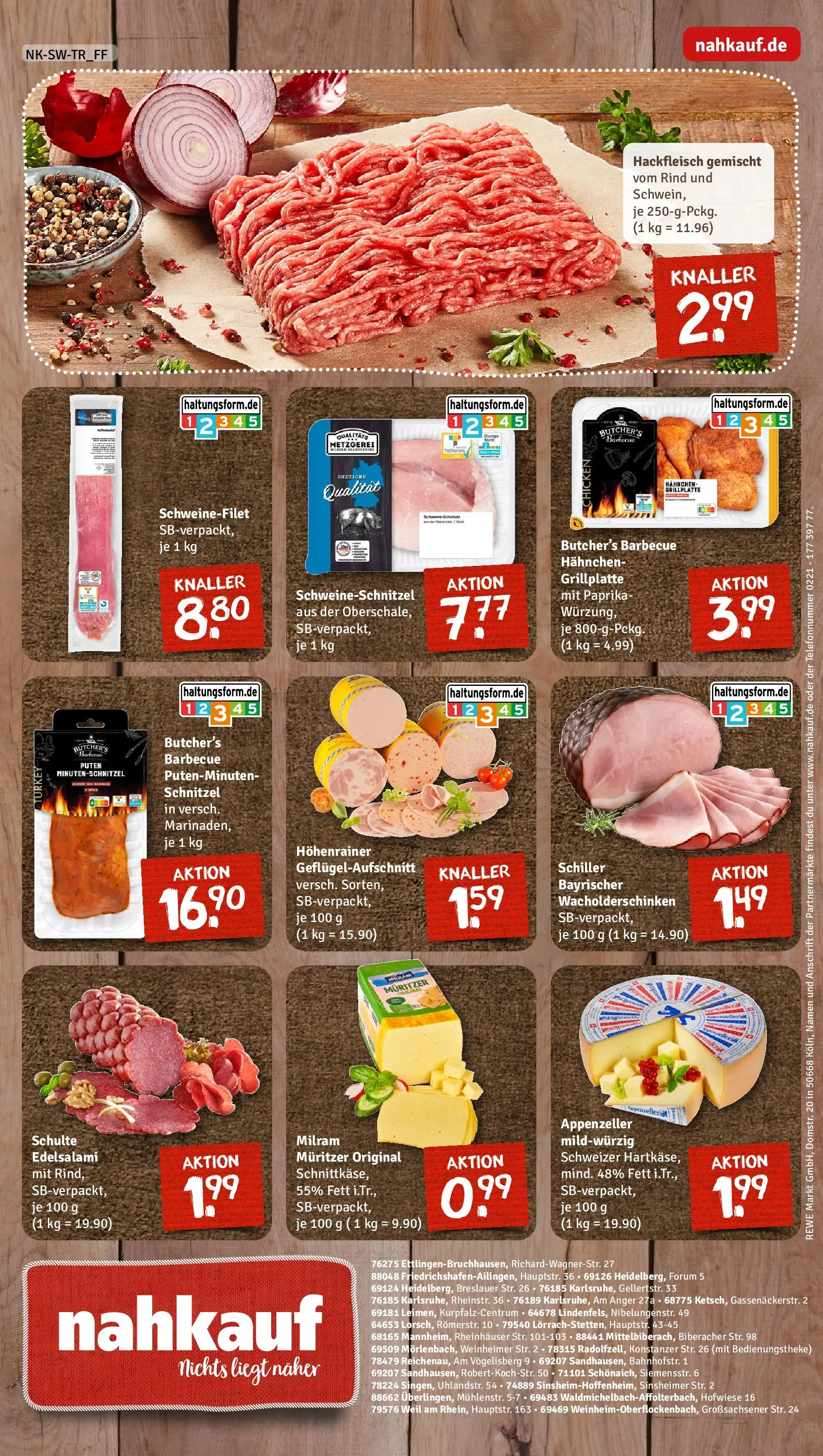 REWE Prospekt ab 12.04.2026 zum Blättern » Angebote | Seite: 8 | Produkte: Hahnchen, Paprika, Milram, Salami