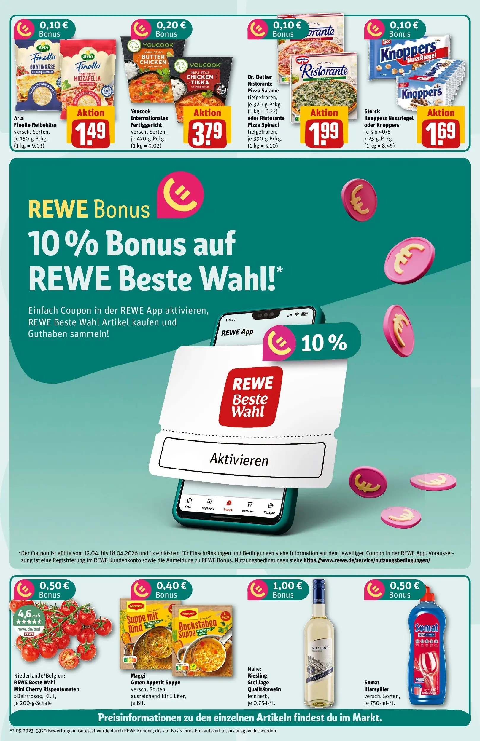 REWE Prospekt ab 12.04.2026 zum Blättern » Angebote | Seite: 2