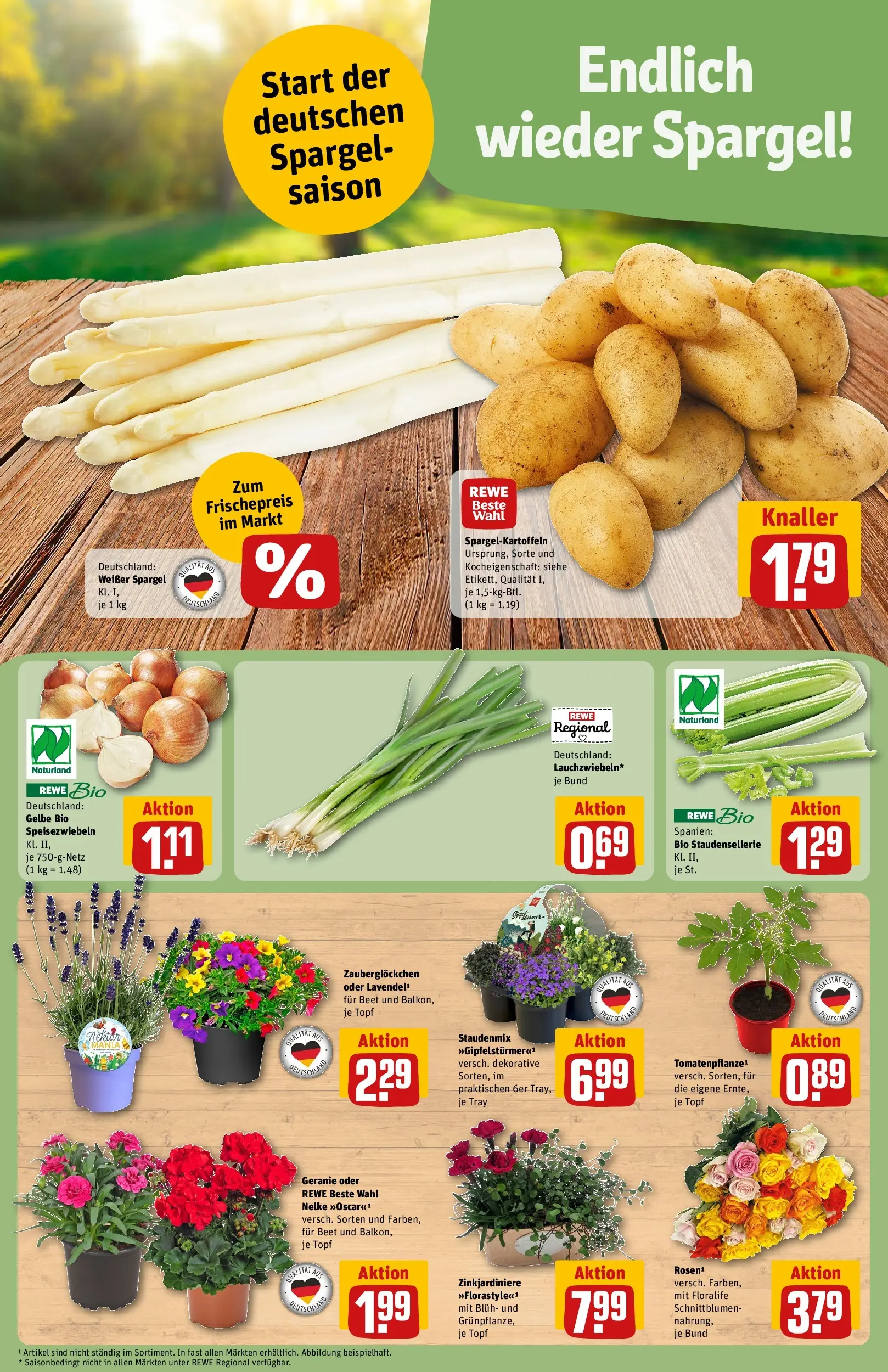 REWE Prospekt ab 12.04.2026 zum Blättern » Angebote | Seite: 7 | Produkte: Spargel