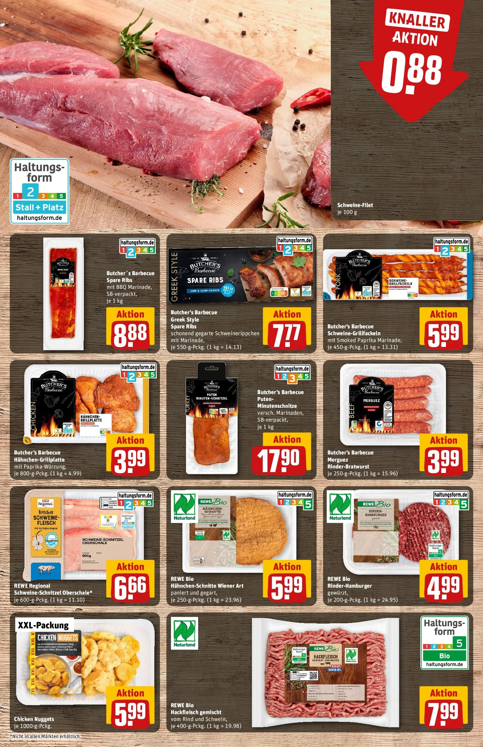 REWE Prospekt ab 12.04.2026 zum Blättern » Angebote | Seite: 8 | Produkte: Grill, Hahnchen, Schnitzel, Fleisch