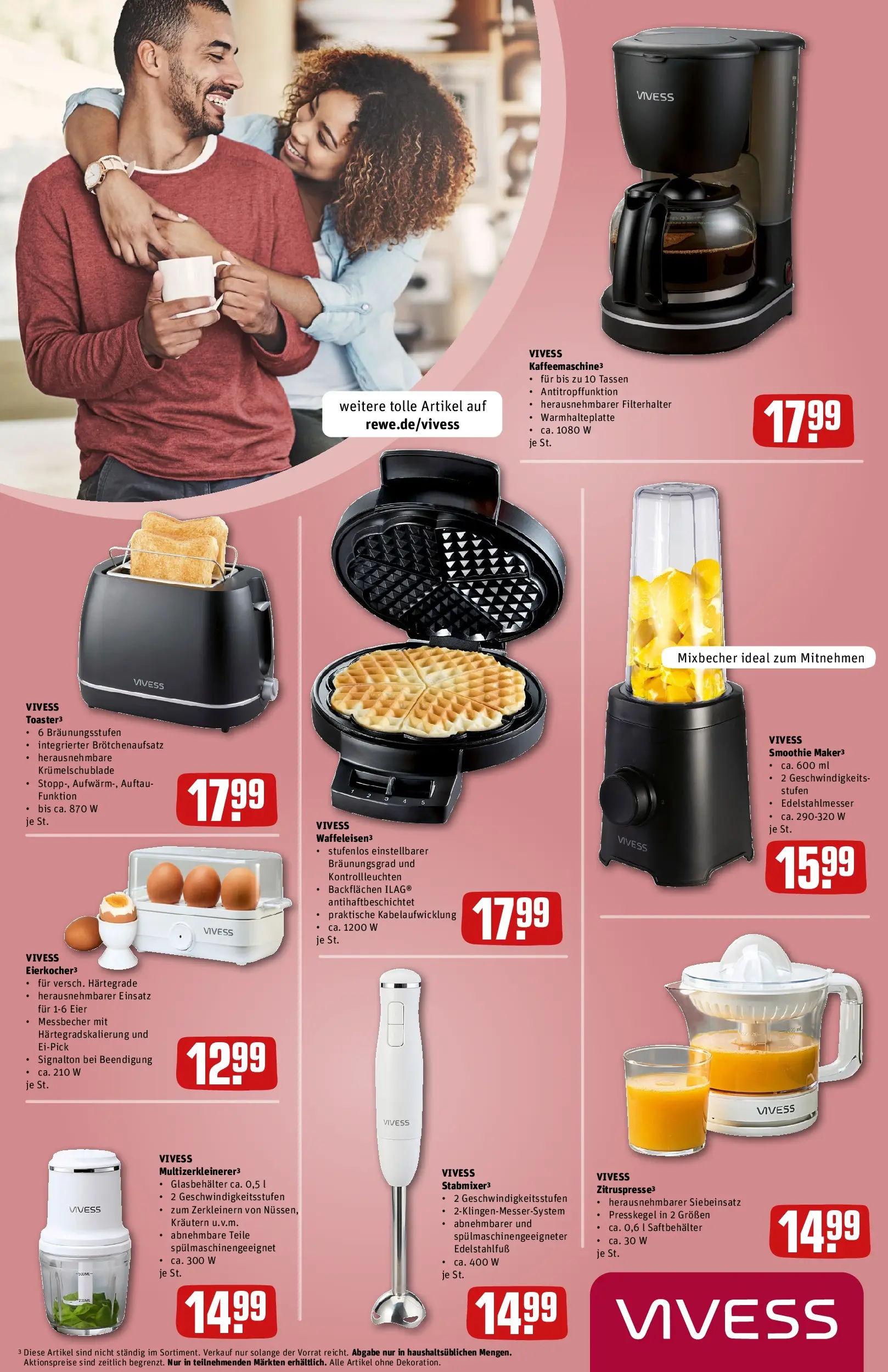 REWE Prospekt ab 12.04.2026 zum Blättern » Angebote | Seite: 34 | Produkte: Toaster, Eier