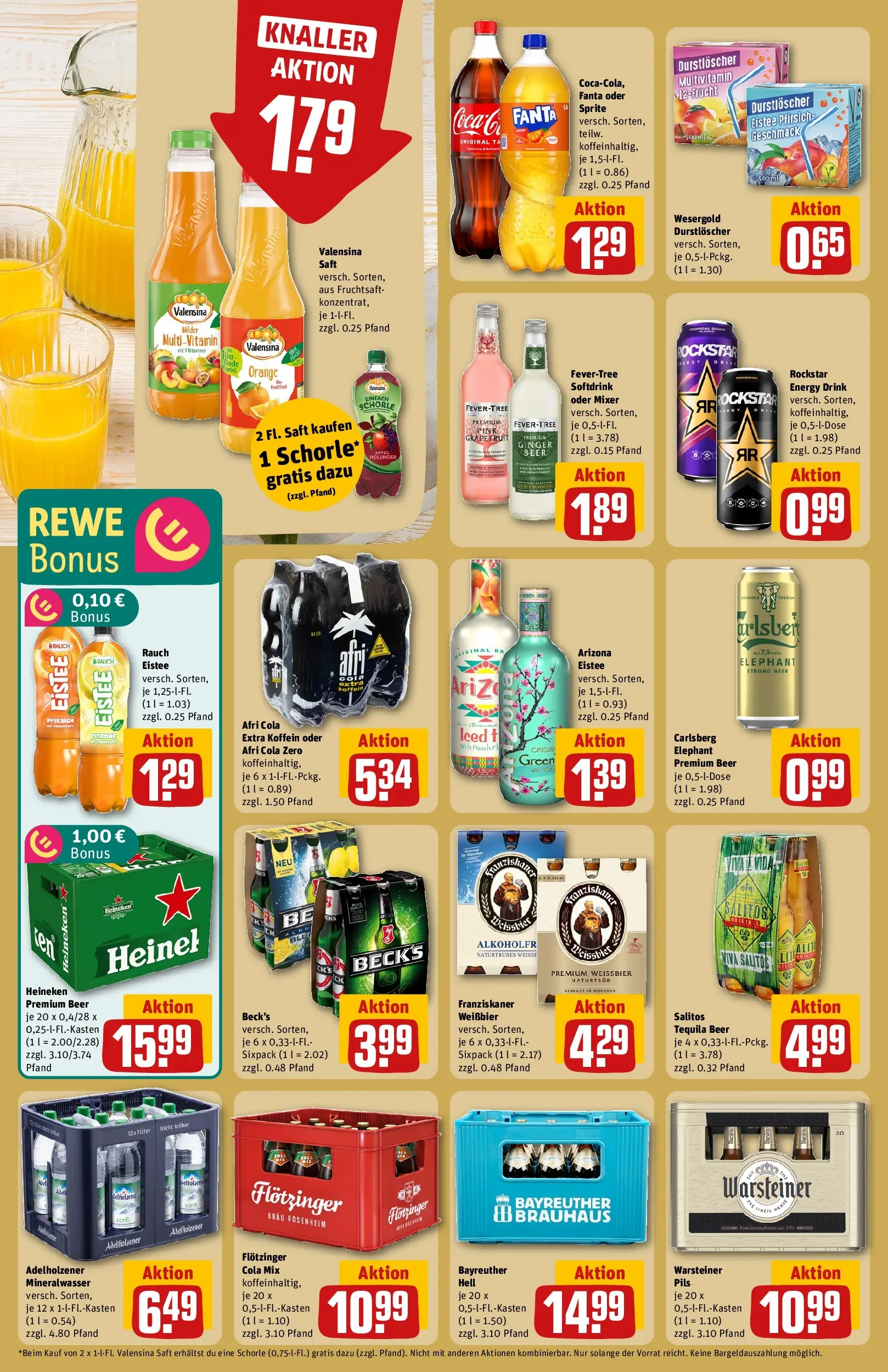 REWE Prospekt ab 12.04.2026 zum Blättern » Angebote | Seite: 22 | Produkte: Franziskaner, Fanta, Adelholzener, Grapefruit