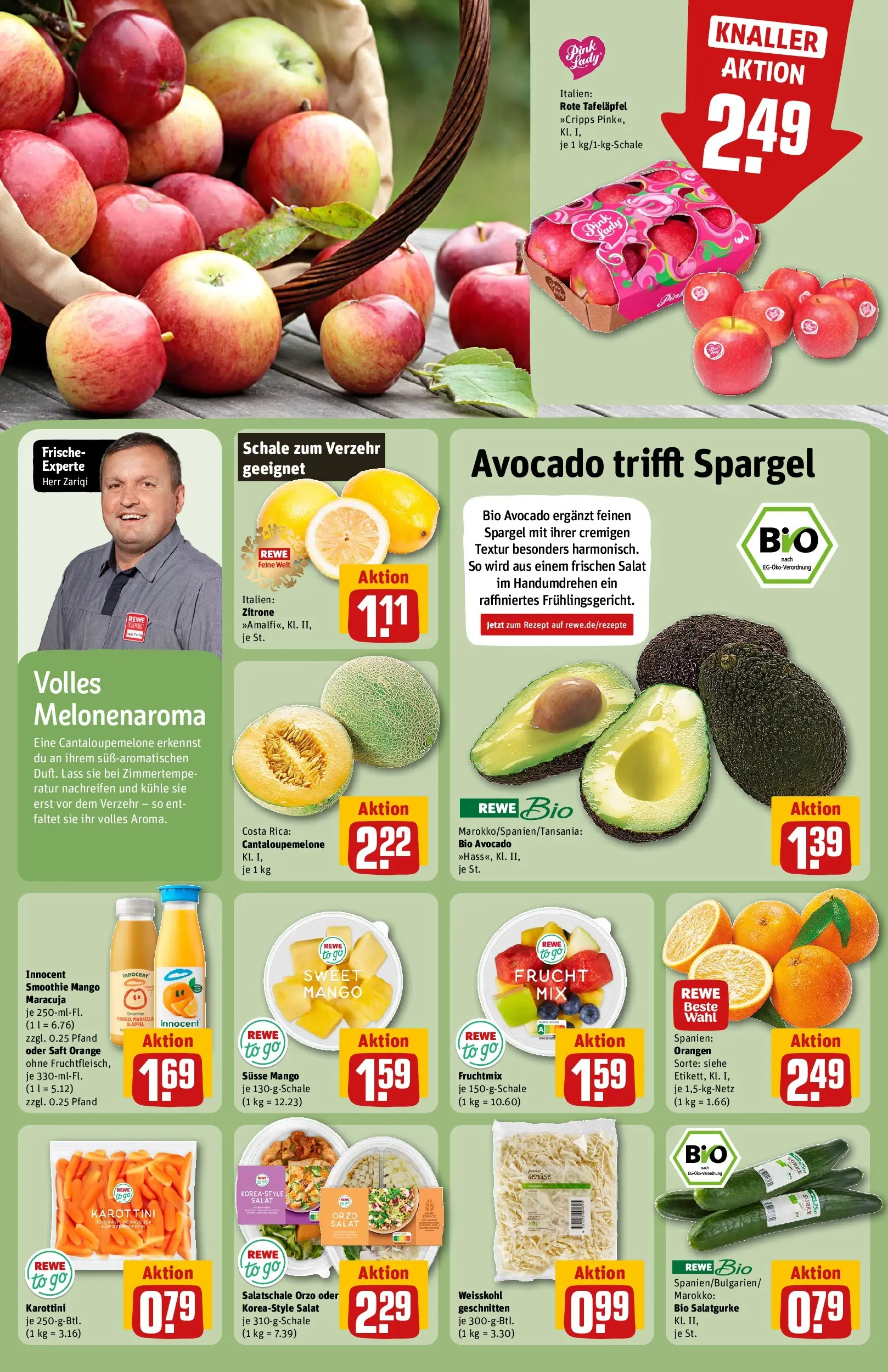 REWE Prospekt ab 12.04.2026 zum Blättern » Angebote | Seite: 6 | Produkte: Orangen, Zitrone, Mango, Saft