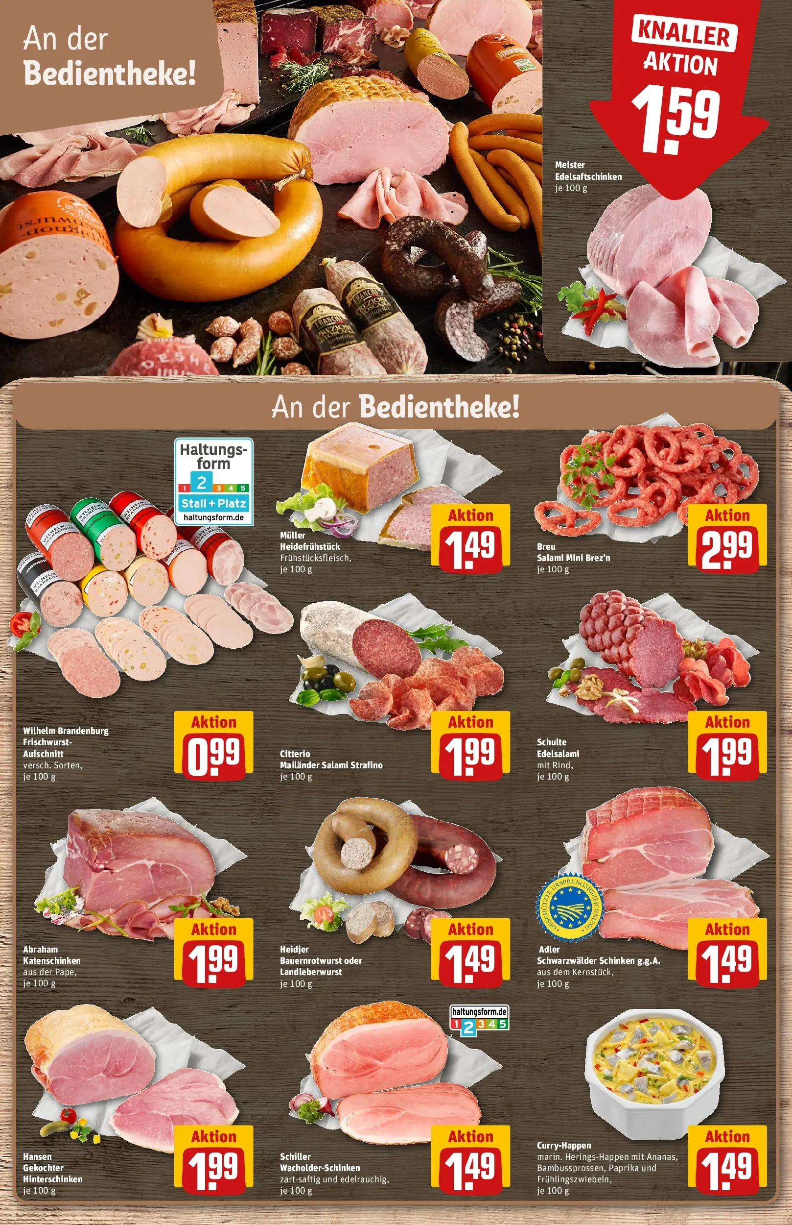 REWE Prospekt ab 12.04.2026 zum Blättern » Angebote | Seite: 10 | Produkte: Paprika, Salami, Schinken