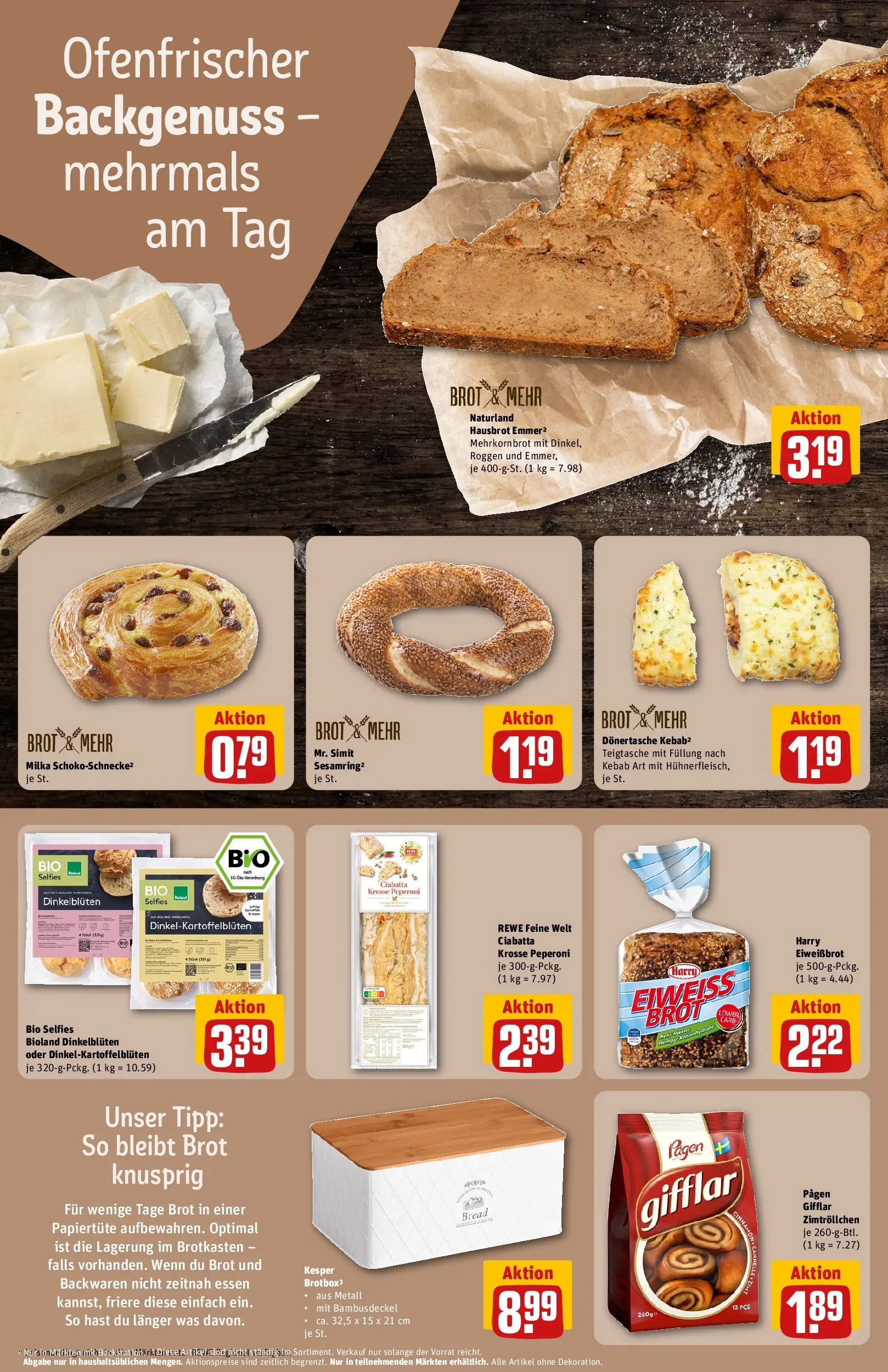 REWE Prospekt ab 12.04.2026 zum Blättern » Angebote | Seite: 18 | Produkte: Box, Milka, Brot