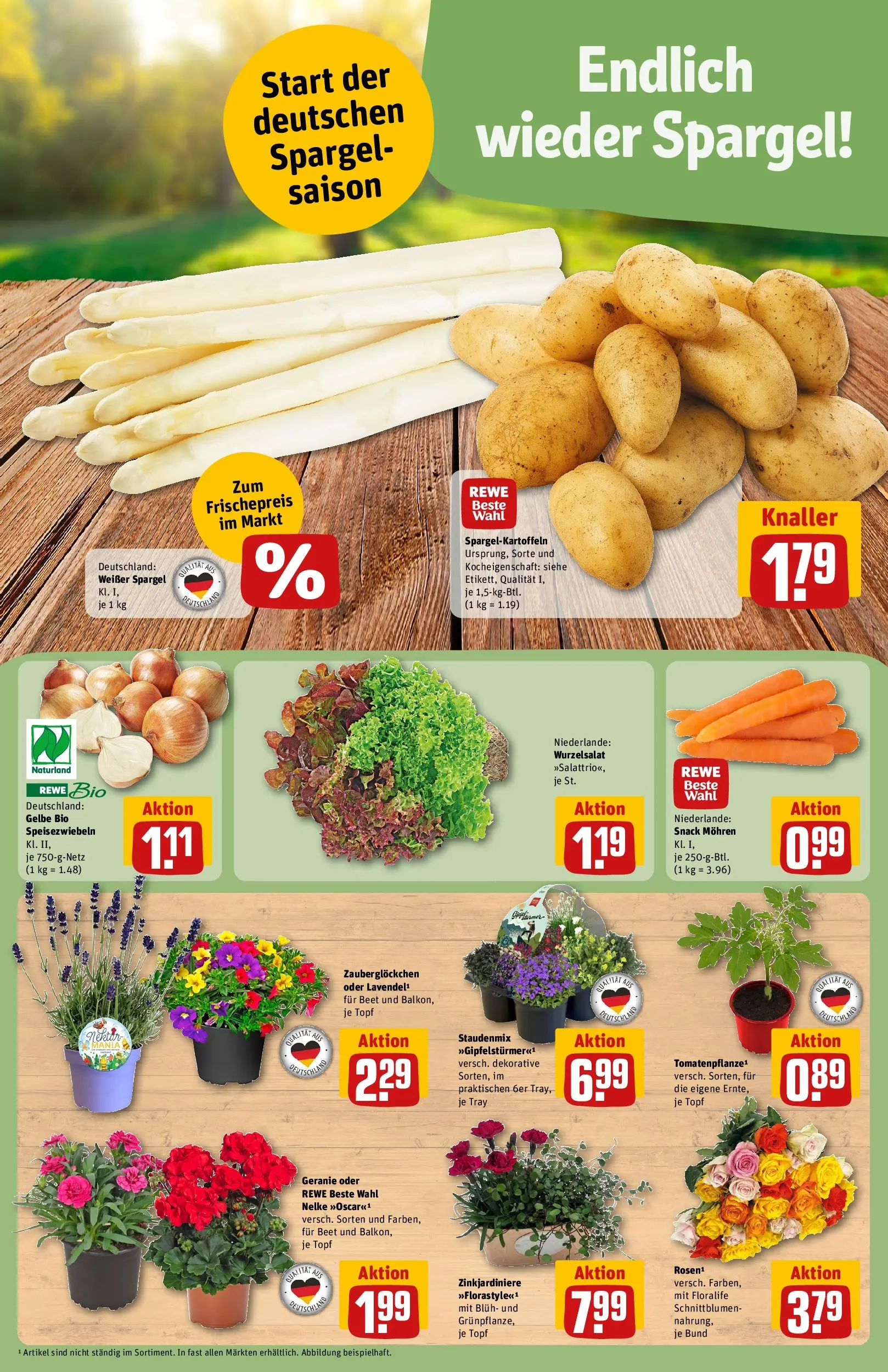 REWE Prospekt ab 12.04.2026 zum Blättern » Angebote | Seite: 7 | Produkte: Box, Spargel, Mohren