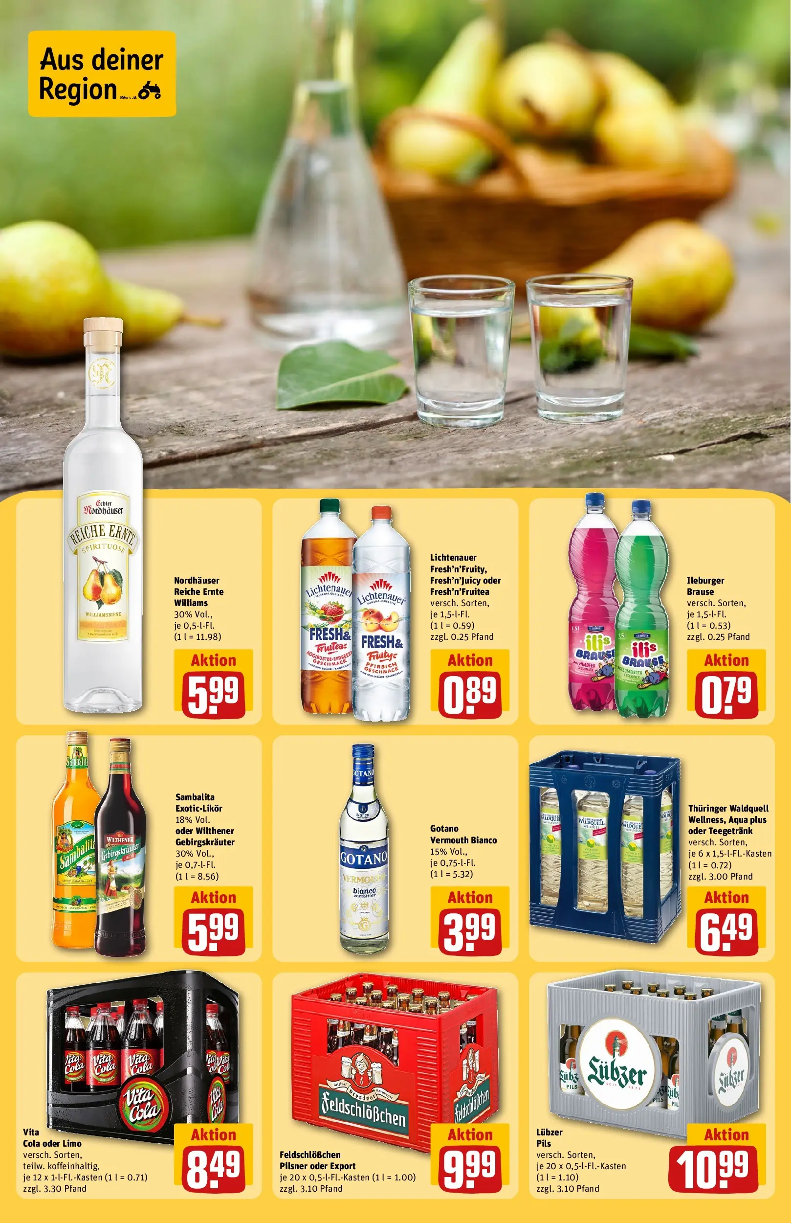 REWE Prospekt ab 12.04.2026 zum Blättern » Angebote | Seite: 21 | Produkte: Cola, Wilthener, Pils, Lubzer