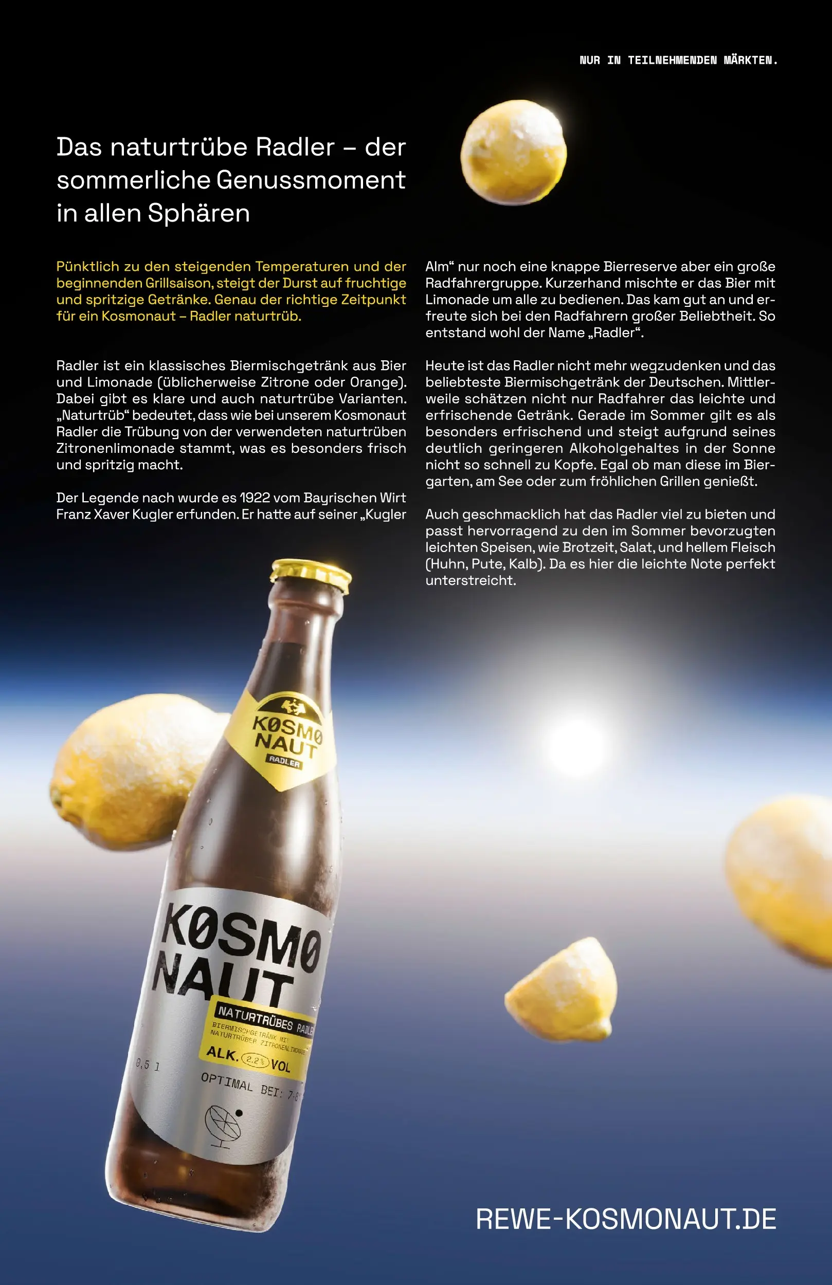 REWE Prospekt ab 12.04.2026 zum Blättern » Angebote | Seite: 23 | Produkte: Bier, Radler, Fleisch, Zitronen