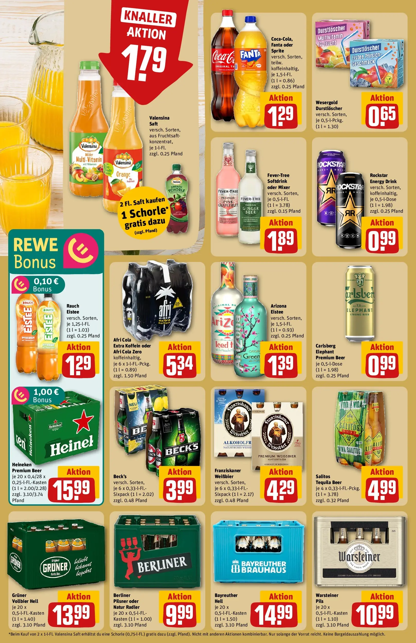 REWE Prospekt ab 12.04.2026 zum Blättern » Angebote | Seite: 24 | Produkte: Berliner, Fanta, Valensina, Zitrone
