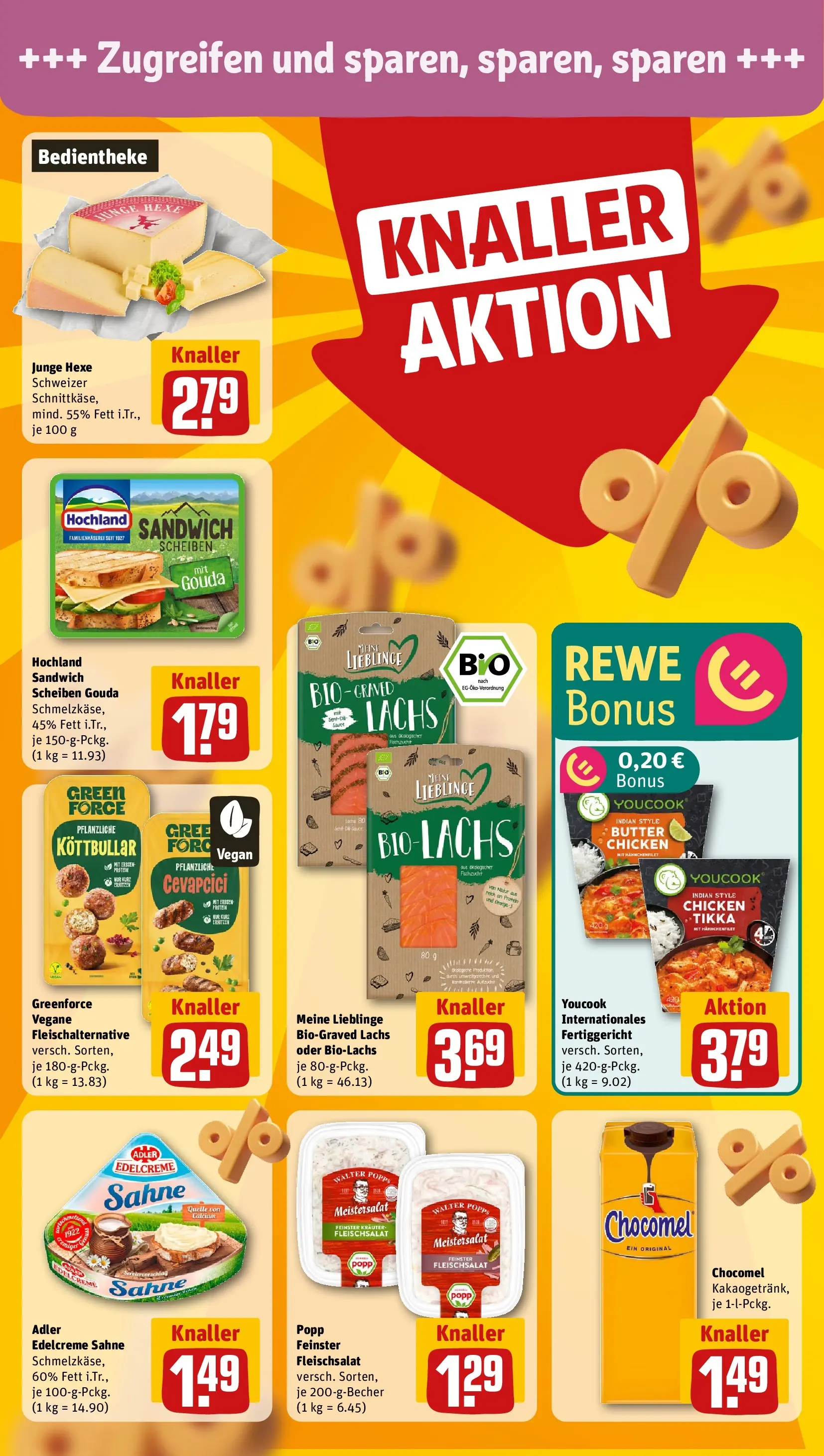 REWE Prospekt ab 12.04.2026 zum Blättern » Angebote | Seite: 12 | Produkte: Youcook, Gouda, Sahne, Erbsen