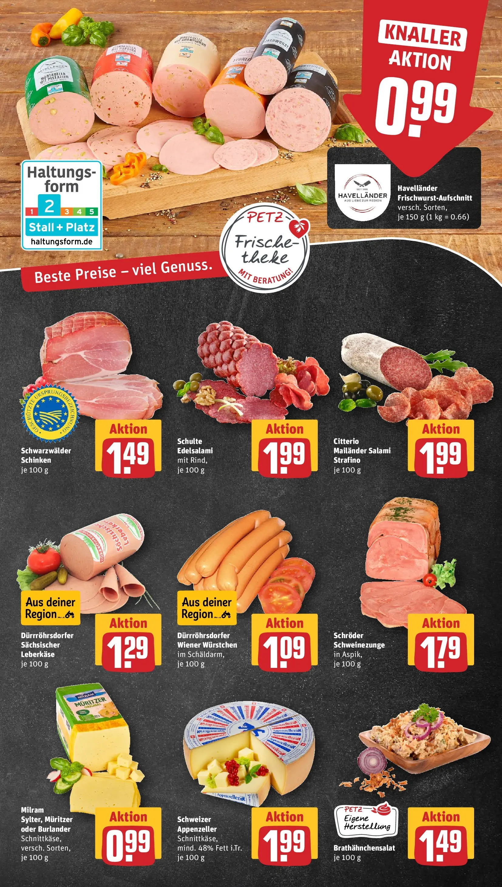 REWE Prospekt ab 12.04.2026 zum Blättern » Angebote | Seite: 7 | Produkte: Paprika, Milram, Schinken, Leberkase