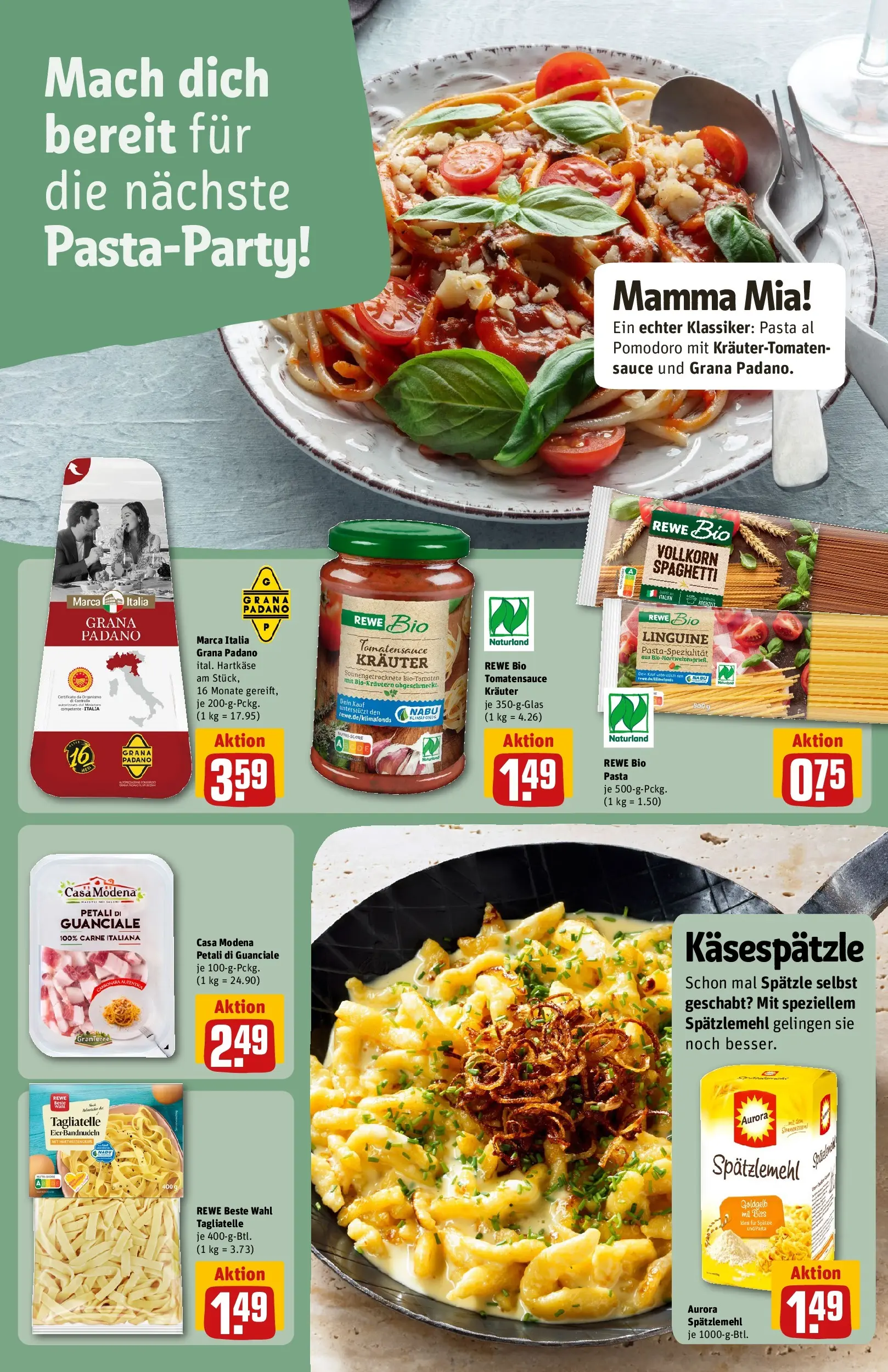REWE Prospekt ab 12.04.2026 zum Blättern » Angebote | Seite: 14 | Produkte: Pasta