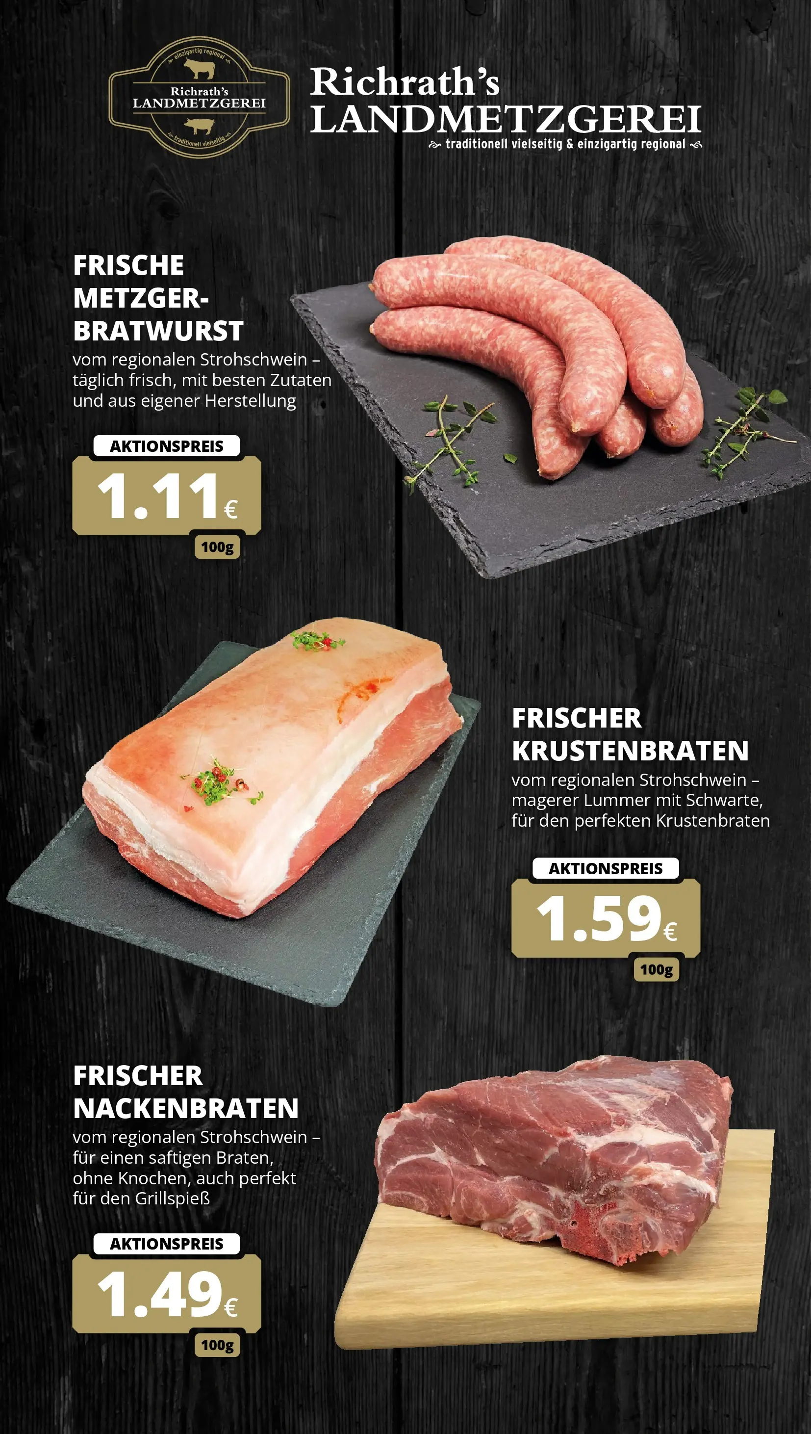 REWE Prospekt ab 12.04.2026 zum Blättern » Angebote | Seite: 10 | Produkte: Bratwurst, Krustenbraten