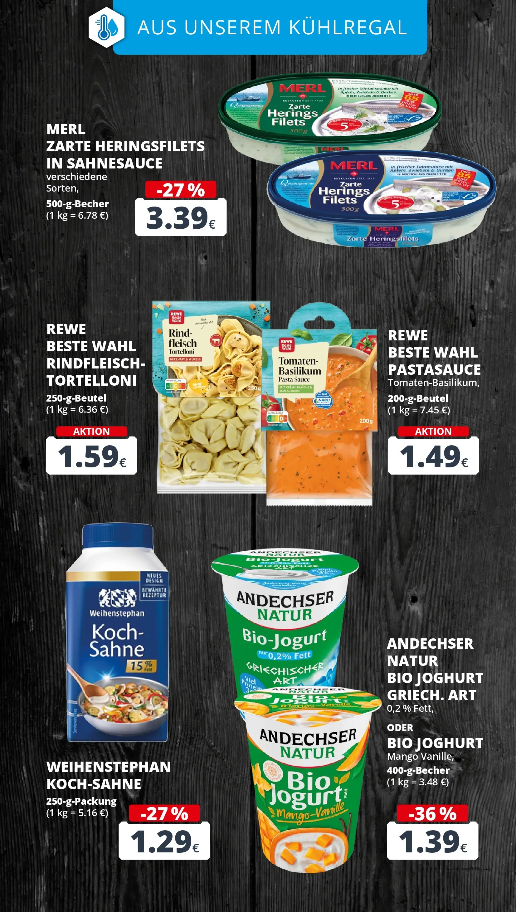 REWE Prospekt ab 12.04.2026 zum Blättern » Angebote | Seite: 14 | Produkte: Joghurt, Zwiebeln, Mango, Pasta
