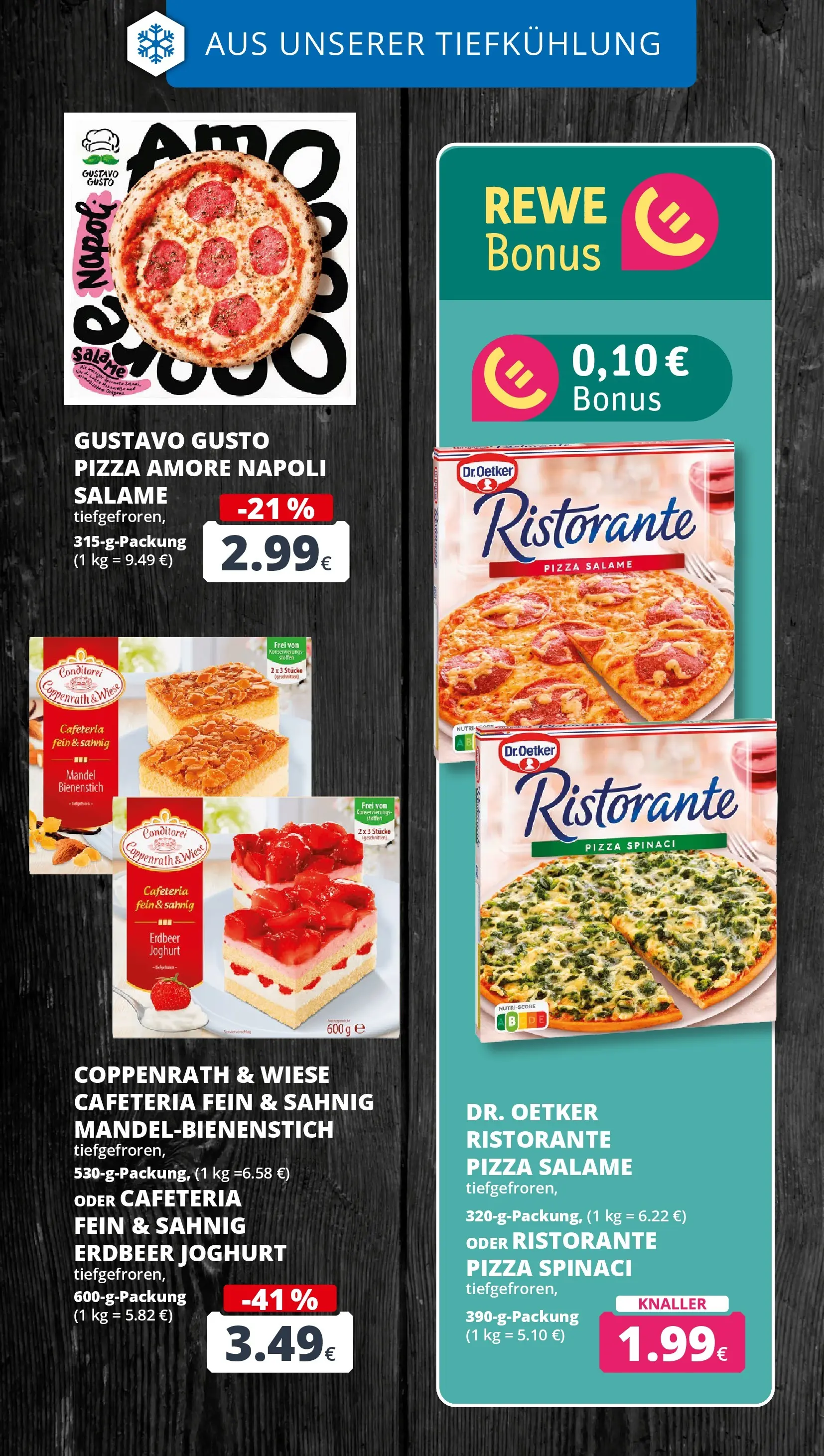 REWE Prospekt ab 12.04.2026 zum Blättern » Angebote | Seite: 16 | Produkte: Gustavo gusto, Ristorante, Joghurt, Pizza