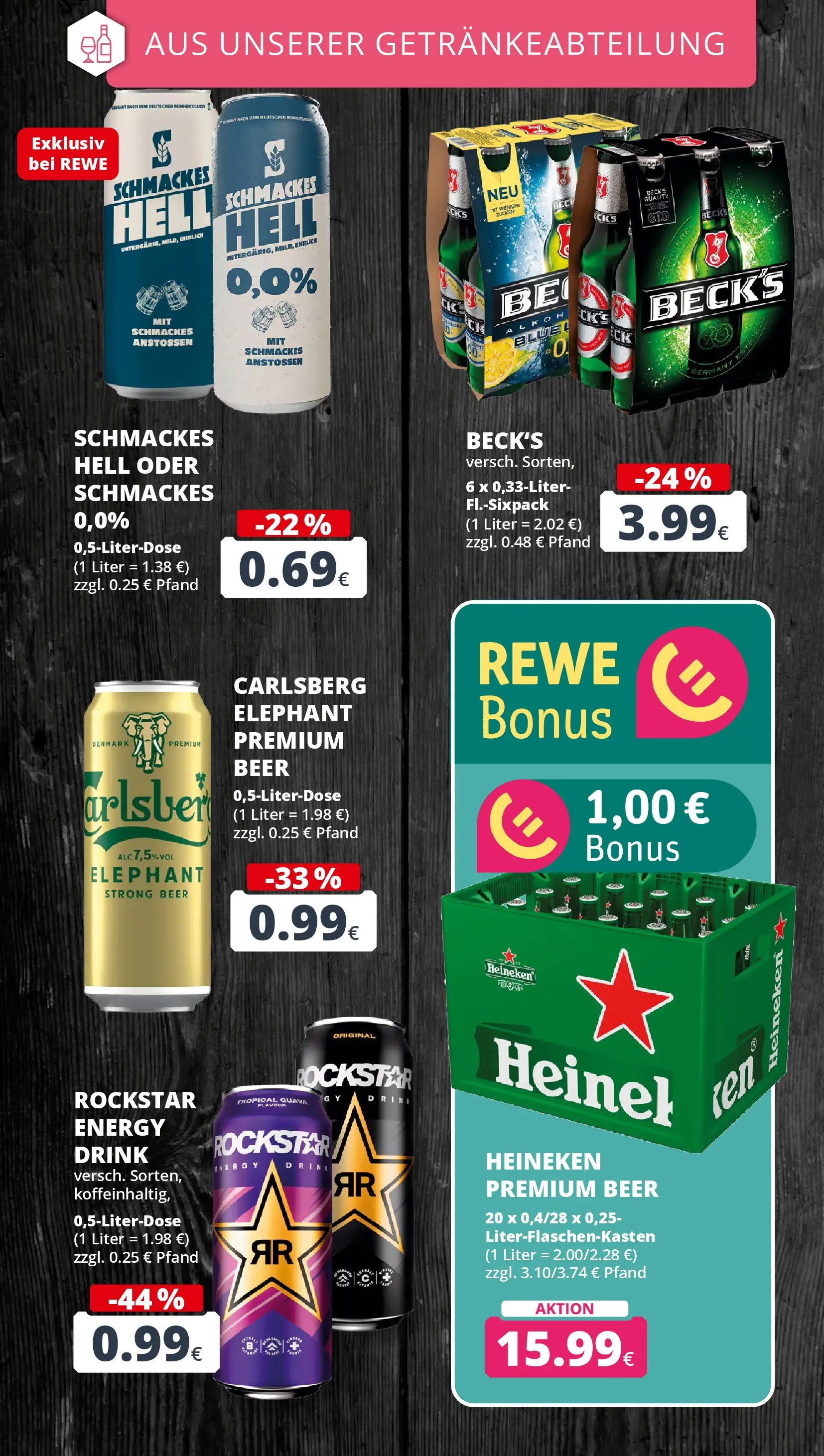 REWE Prospekt ab 12.04.2026 zum Blättern » Angebote | Seite: 18 | Produkte: Carlsberg, Energy, Rockstar, Heineken