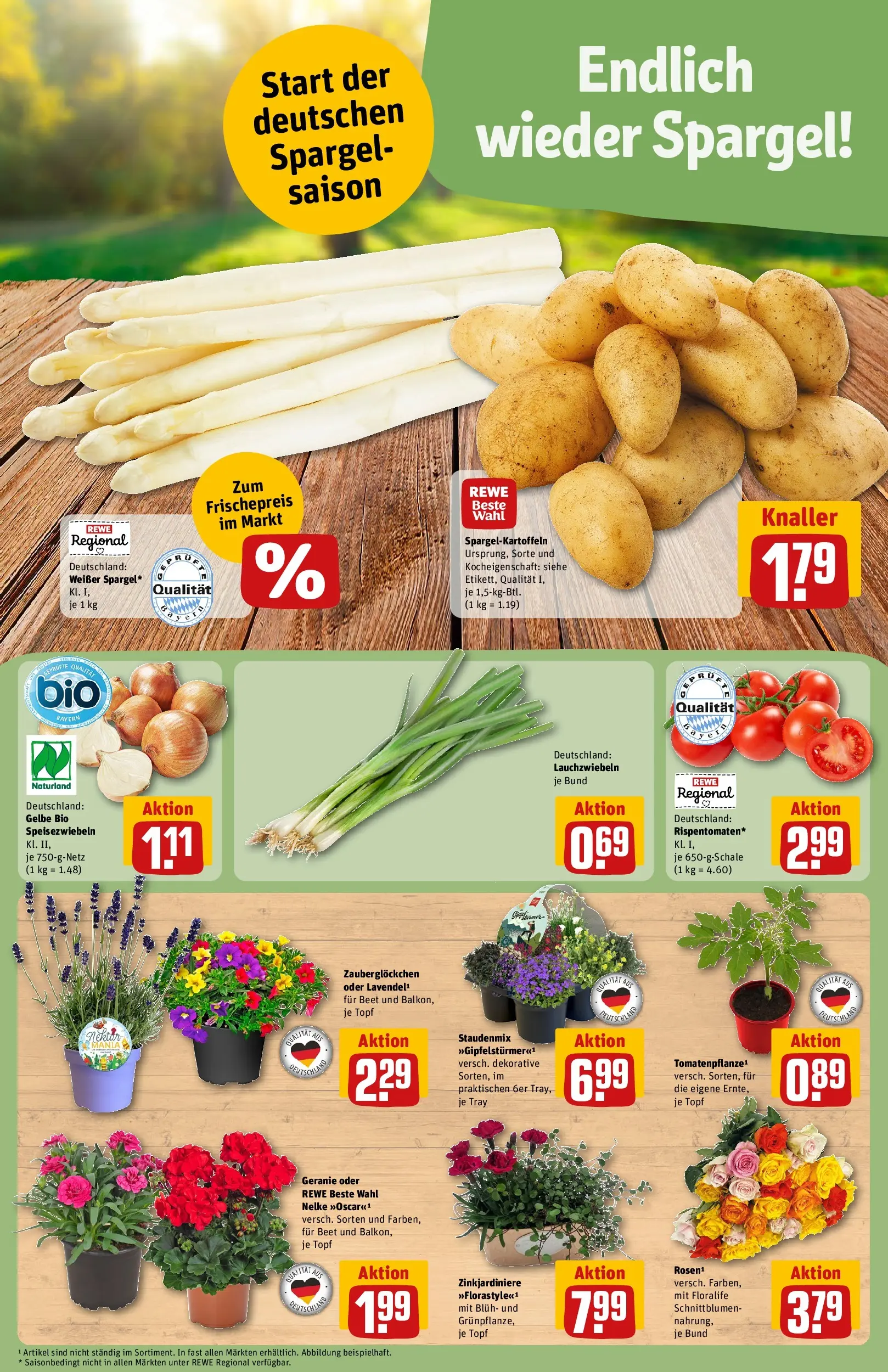 REWE Prospekt ab 12.04.2026 zum Blättern » Angebote | Seite: 7 | Produkte: Spargel