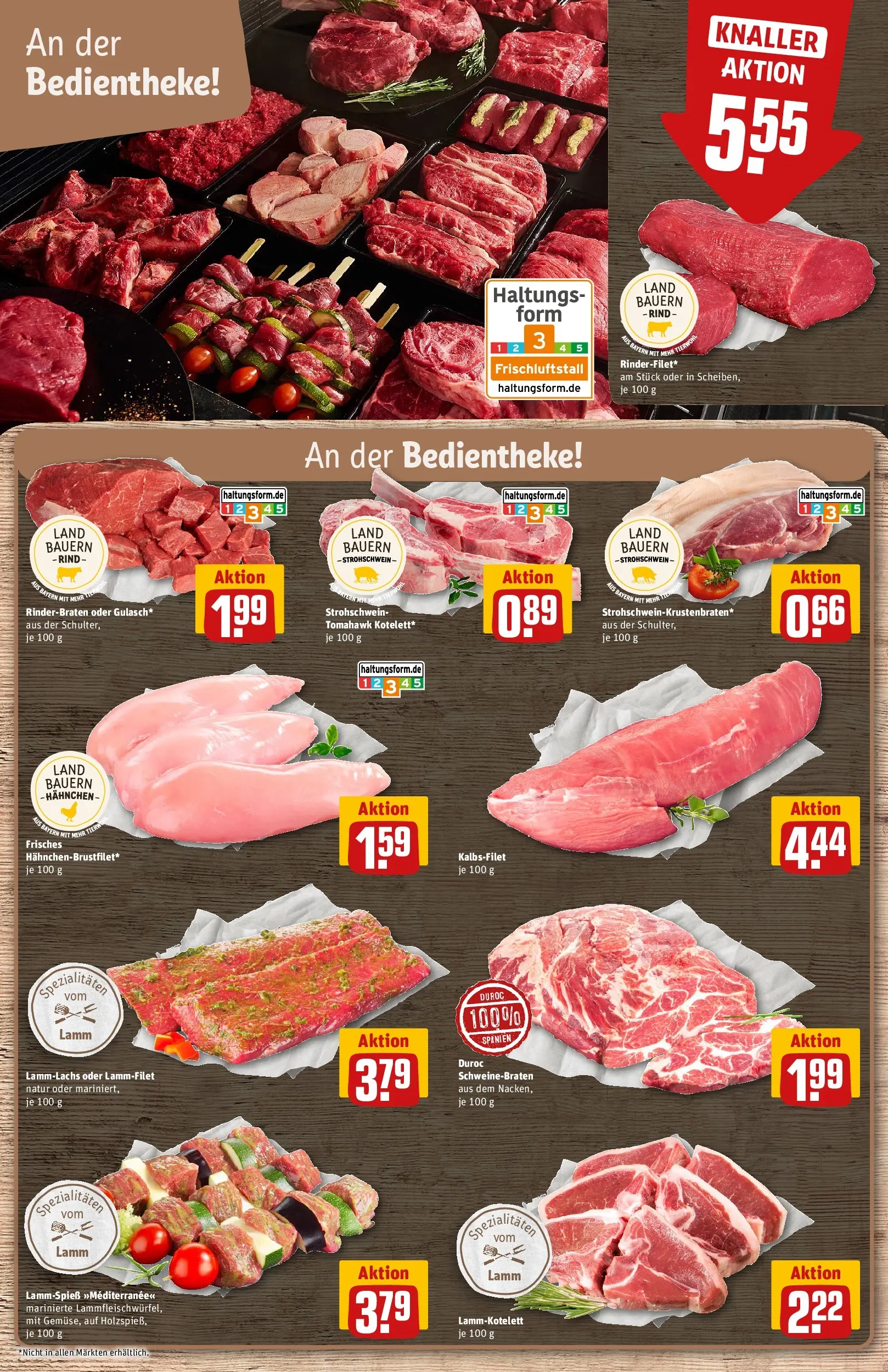 REWE Prospekt ab 12.04.2026 zum Blättern » Angebote | Seite: 9 | Produkte: Rinderbraten, Hahnchen