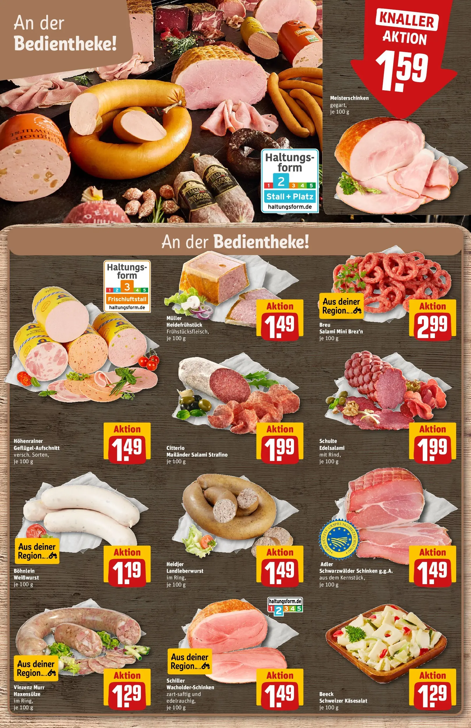 REWE Prospekt ab 12.04.2026 zum Blättern » Angebote | Seite: 10 | Produkte: Weißwurst, Salami, Schinken