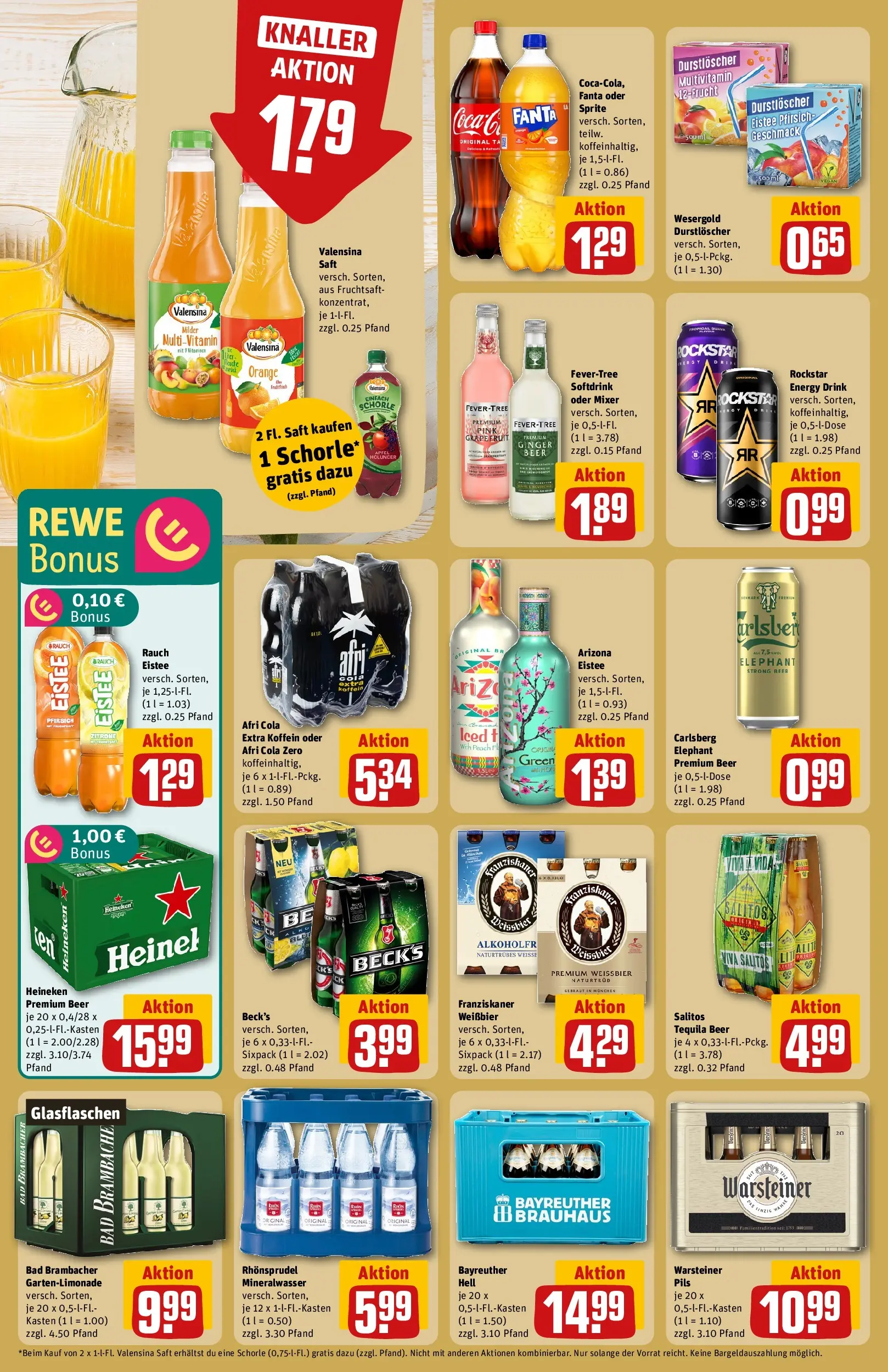 REWE Prospekt ab 12.04.2026 zum Blättern » Angebote | Seite: 22 | Produkte: Franziskaner, Fanta, Carlsberg, Energy
