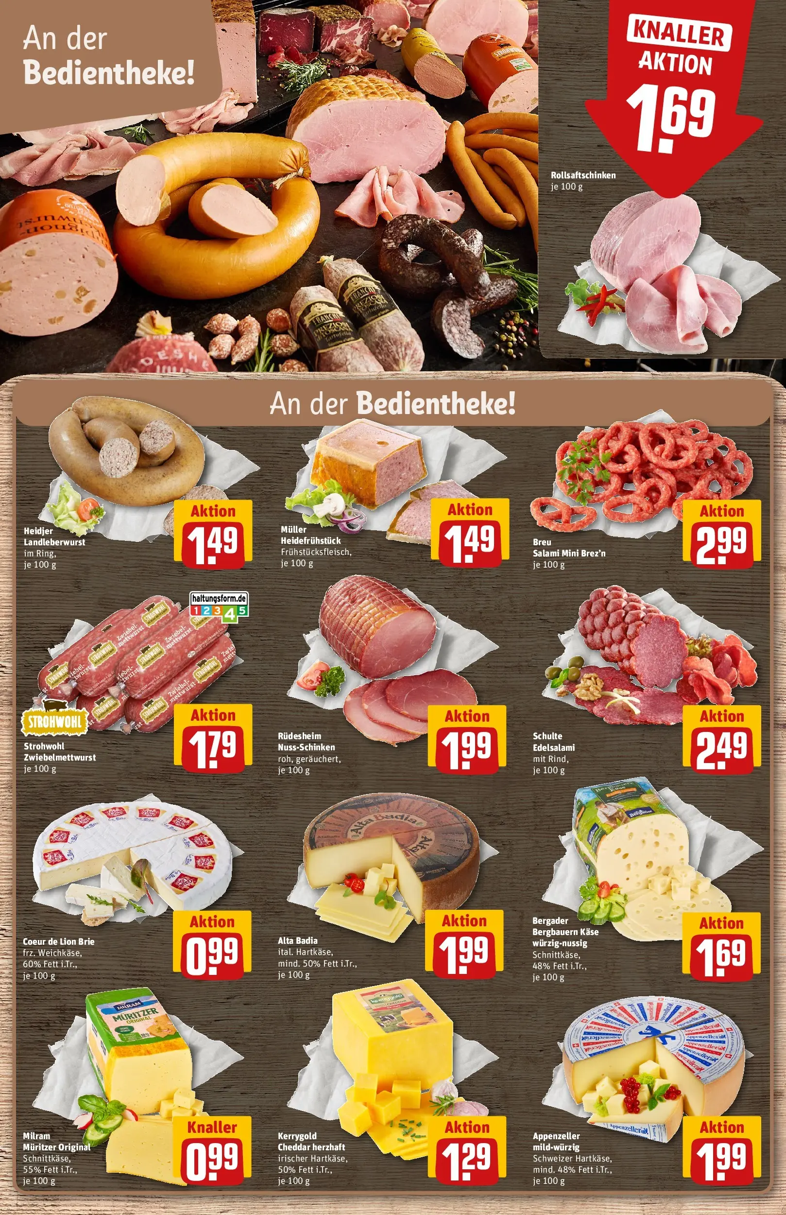 REWE Prospekt ab 12.04.2026 zum Blättern » Angebote | Seite: 10 | Produkte: Käse, Milram, Salami