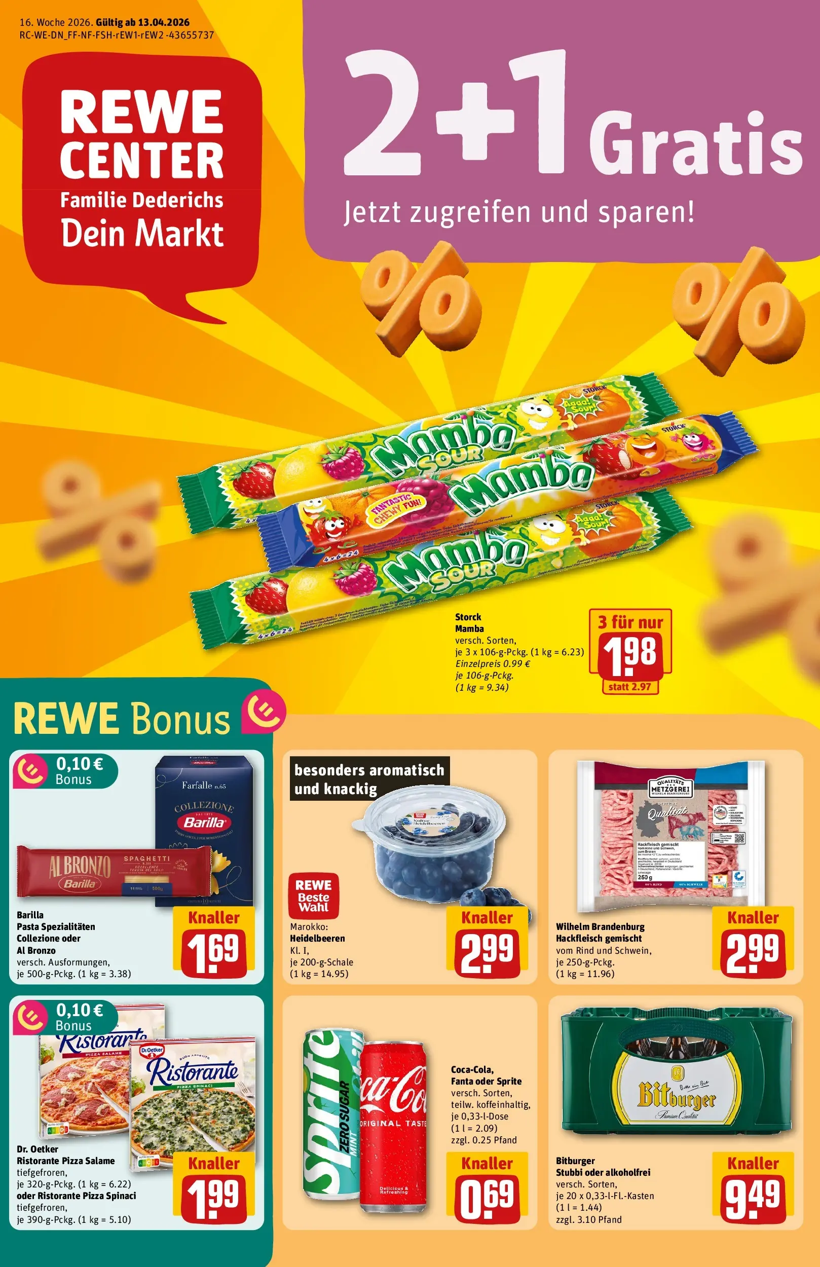 REWE Prospekt ab 12.04.2026 zum Blättern » Angebote | Seite: 1