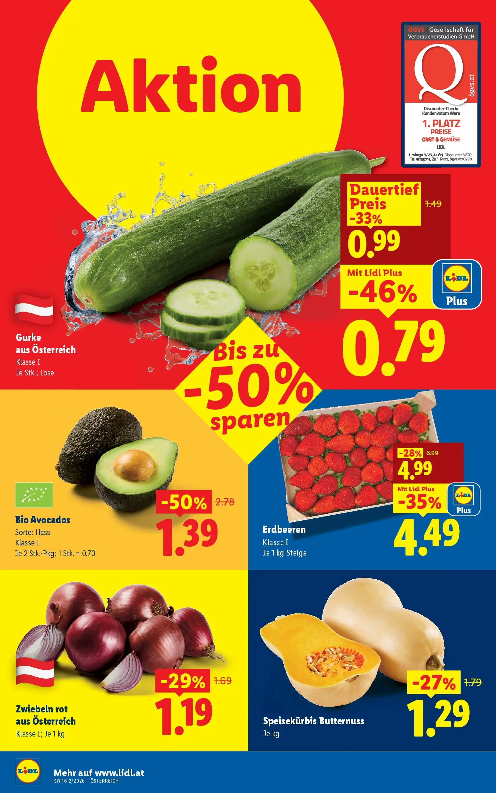 Lidl - Lidl ab 15.04.2026 - Angebote ab donnerstag | Seite: 4 | Produkte: Erdbeeren, Zwiebeln, Gemüse, Obst