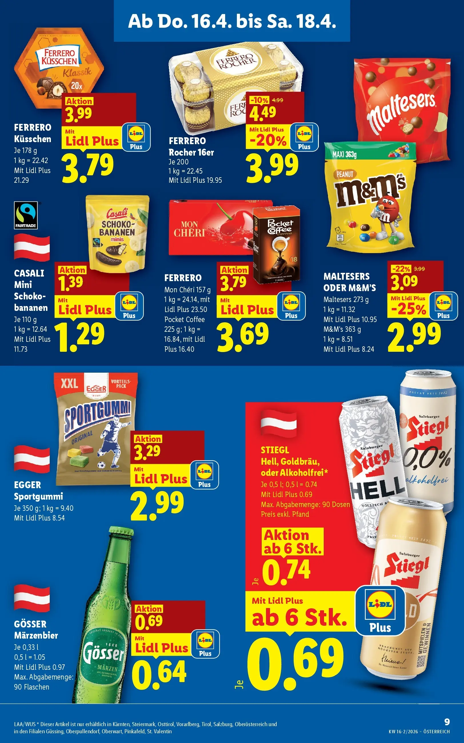 Lidl - Lidl ab 15.04.2026 - Angebote ab donnerstag | Seite: 13 | Produkte: Bananen