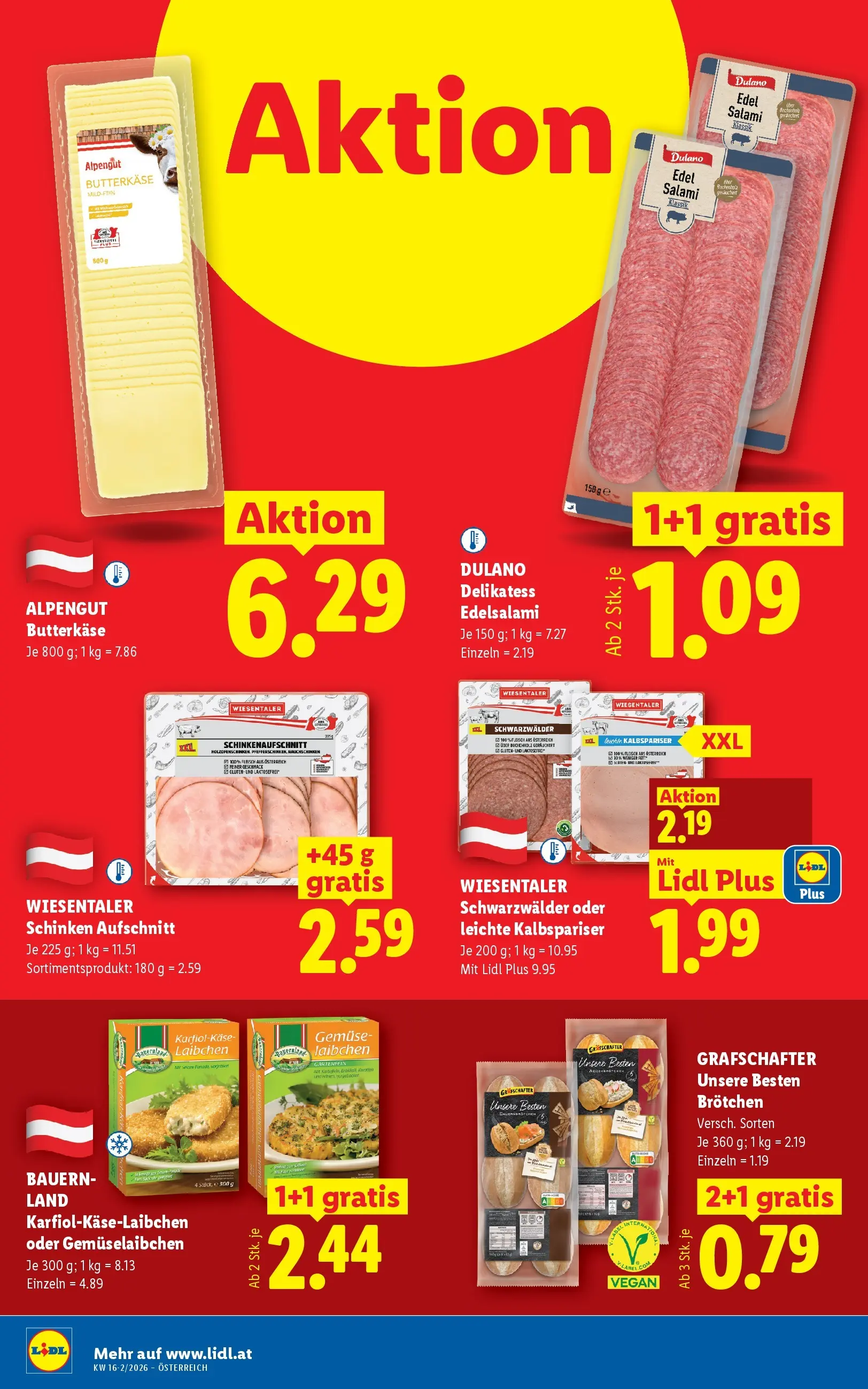 Lidl - Lidl ab 15.04.2026 - Angebote ab donnerstag | Seite: 14 | Produkte: Gemüse, Salami, Schinken