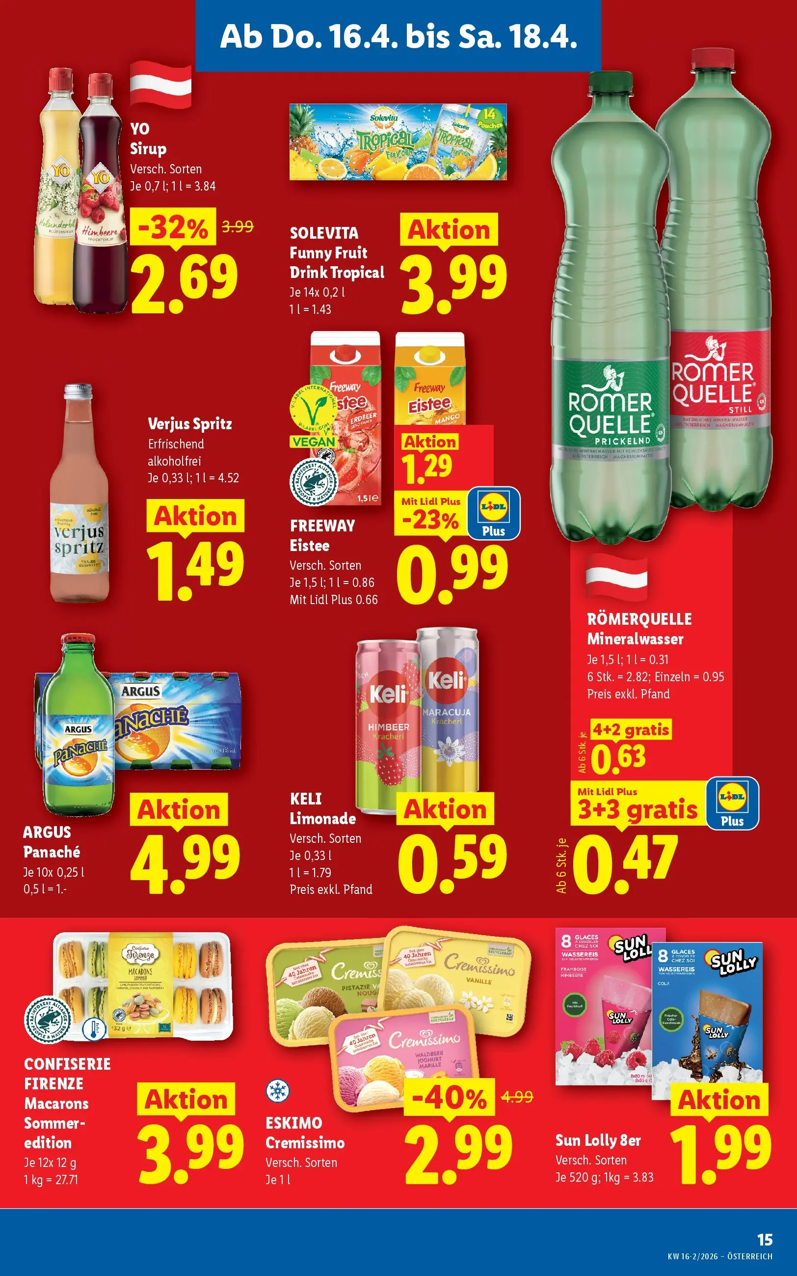 Lidl - Lidl ab 15.04.2026 - Angebote ab donnerstag | Seite: 19 | Produkte: Rizsliszt, Himbeere, Joghurt