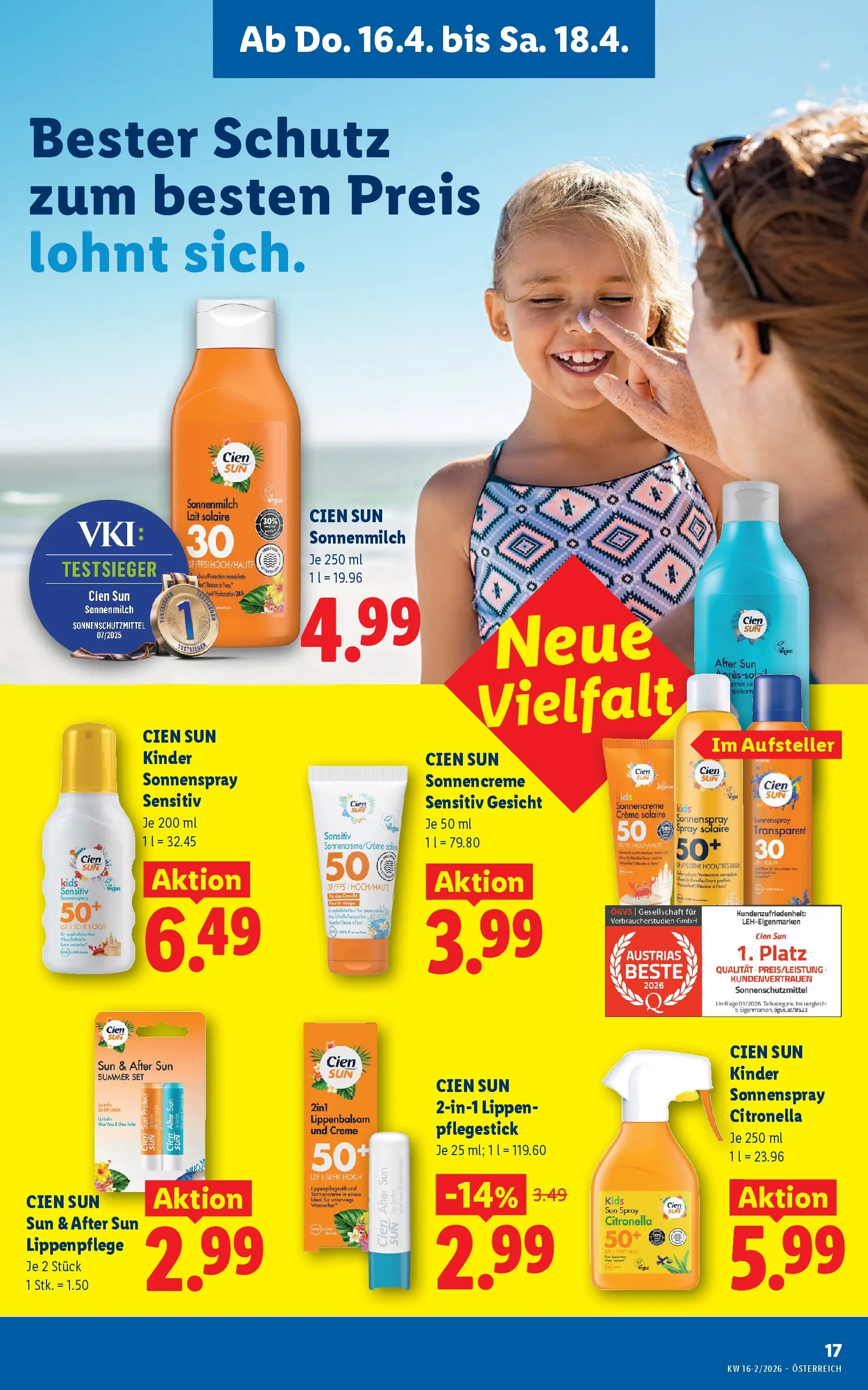 Lidl - Lidl ab 15.04.2026 - Angebote ab donnerstag | Seite: 21 | Produkte: Creme, Sonnencreme