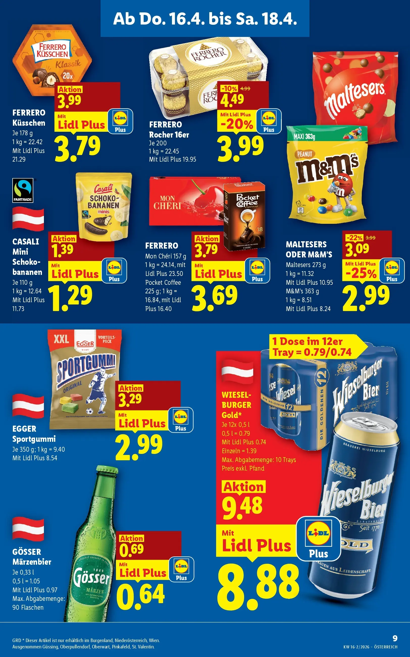 Lidl - Lidl ab 15.04.2026 - Angebote ab donnerstag | Seite: 13 | Produkte: Bier, Bananen
