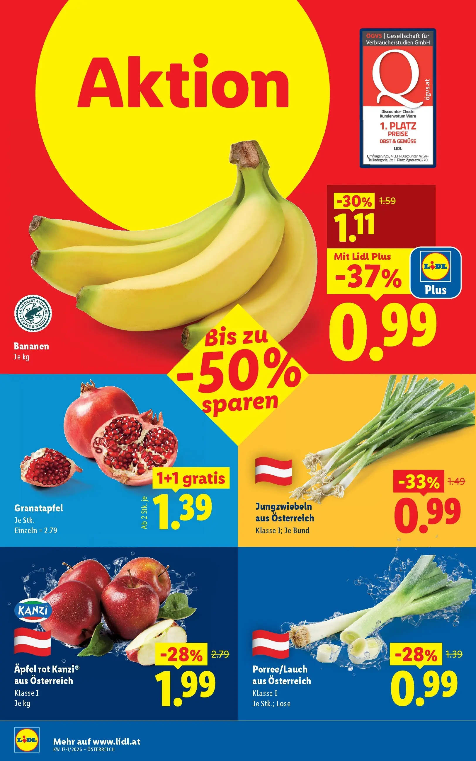 Lidl - Lidl ab 15.04.2026 - Angebote ab donnerstag | Seite: 39 | Produkte: Gemüse, Obst, Äpfel, Bananen