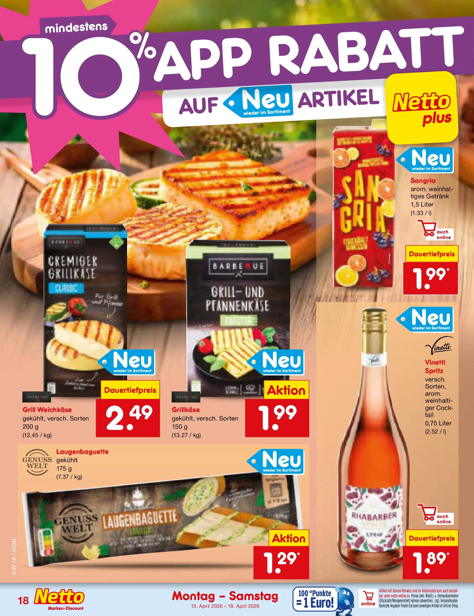 Netto Marken-Discount Prospekt Oberhaid (ab 13.04.2026) » Angebote | Seite: 22 | Produkte: Grill, Rhabarber Netto Marken-Discount Prospekt Oberhaid (ab 13.04.2026) » Angebote | Seite: 22 | Produkte: Grill, Rhabarber