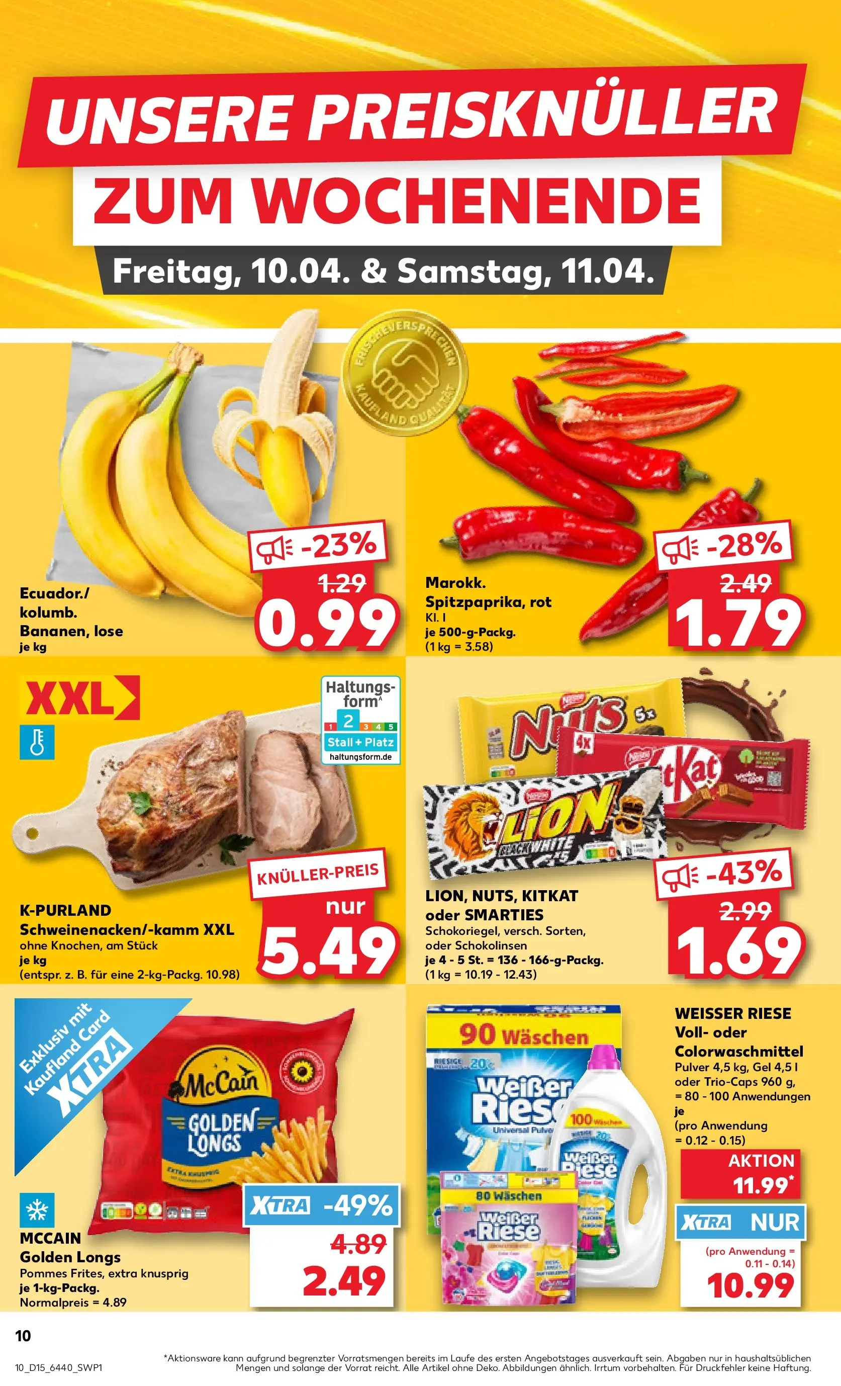 Prospekt Kaufland ab 08.04.2026 » Angebote Online zum Blättern | Seite: 10 | Produkte: Smarties, Pommes, McCain