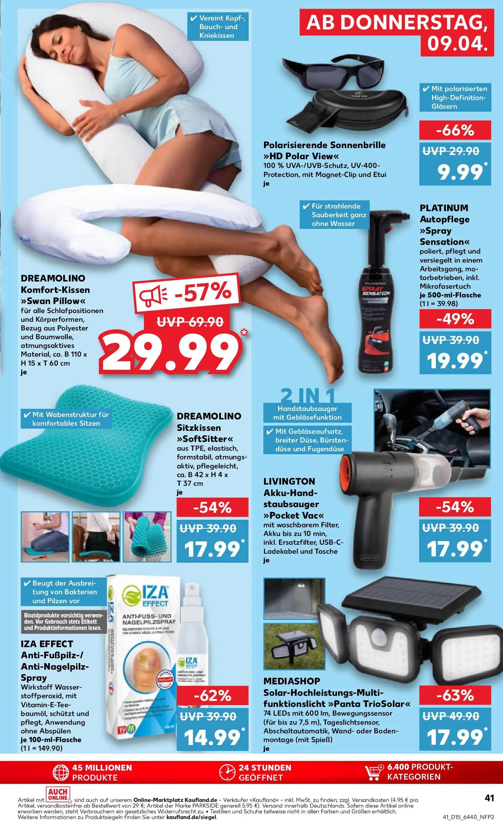 Prospekt Kaufland ab 08.04.2026 » Angebote Online zum Blättern | Seite: 41 | Produkte: Tasche, Staubsauger, Wasser, Ladekabel