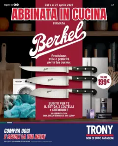 Anteprima del volantino Trony - Abbinata in cucina da Trony Desenzano del Garda! valido a partire dal 16.04.2026