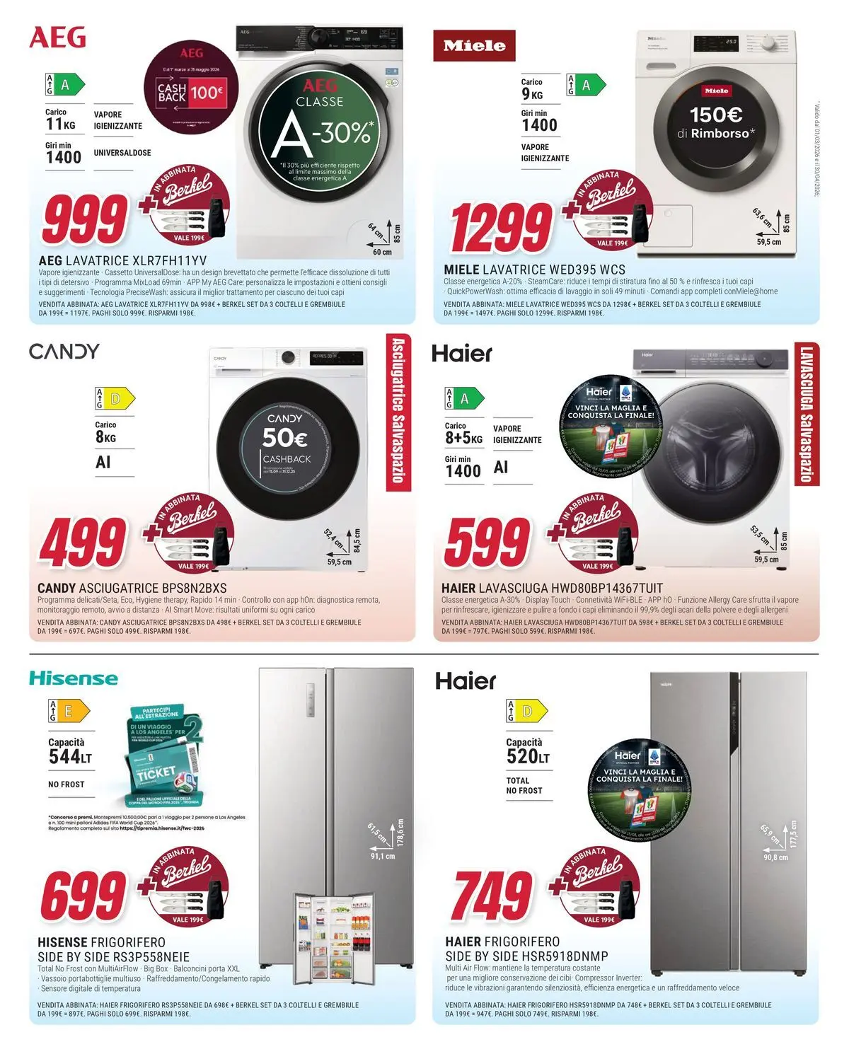 ﻿Trony volantino dal ﻿16/04/2026﻿ > ﻿Anteprima | Pagina: 10 | Prodotti: Lavasciuga, Asciugatrice, Frigorifero, Vassoio