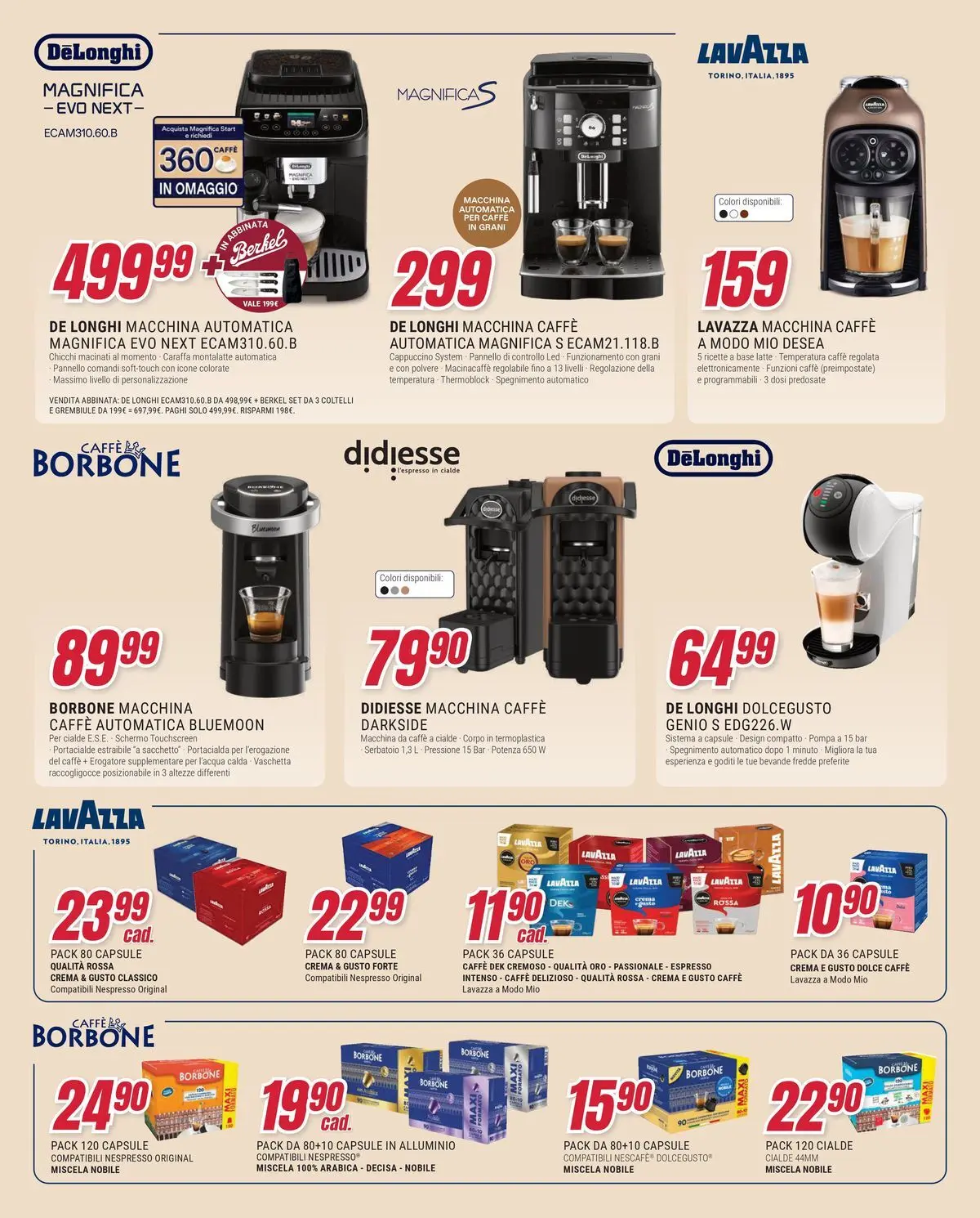 ﻿Trony volantino dal ﻿16/04/2026﻿ > ﻿Anteprima | Pagina: 15 | Prodotti: Crema, Macchina caffe de longhi, Lavazza, Grembiule
