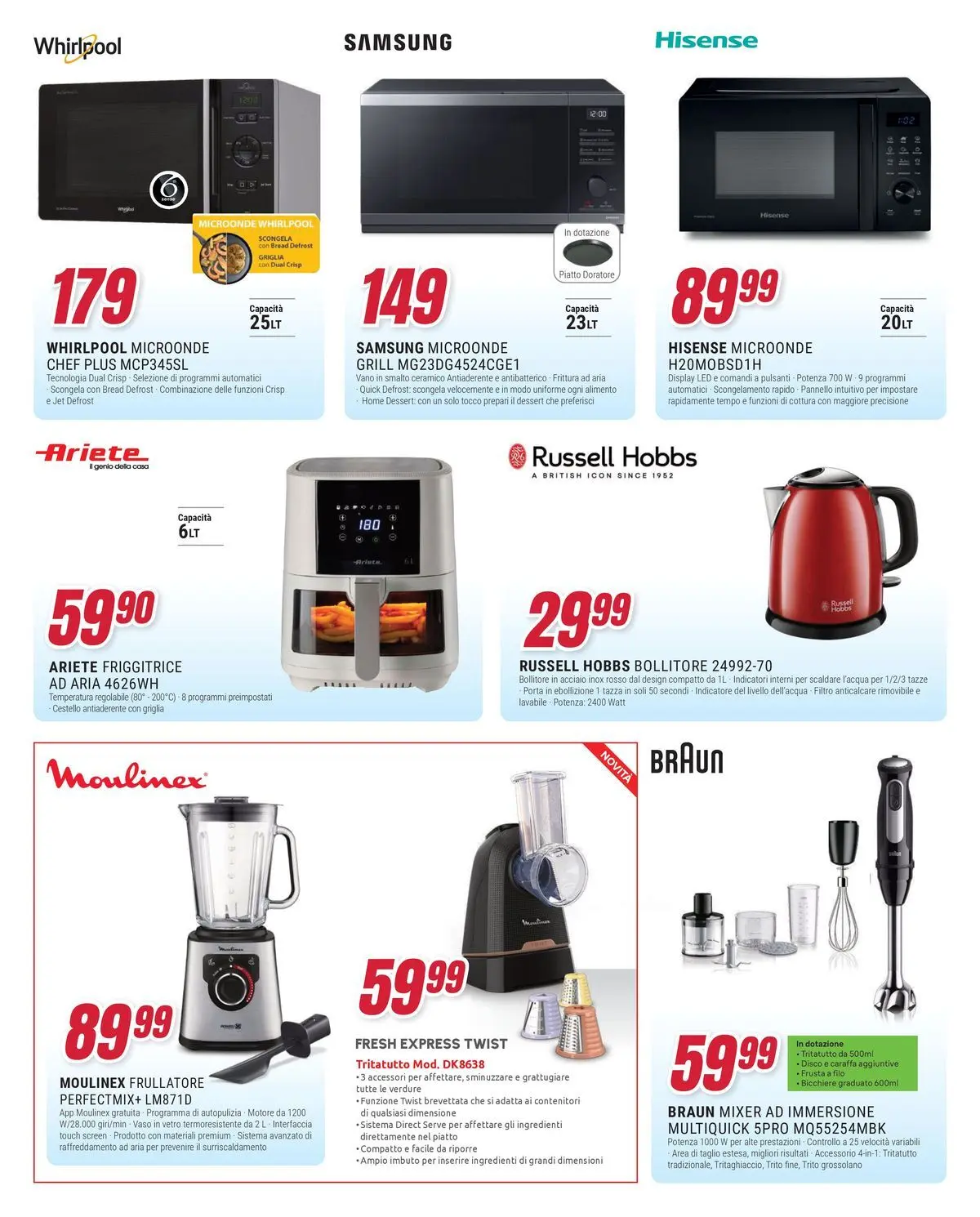 ﻿Trony volantino dal ﻿16/04/2026﻿ > ﻿Anteprima | Pagina: 16 | Prodotti: Microonde, Griglia, Mixer, Samsung