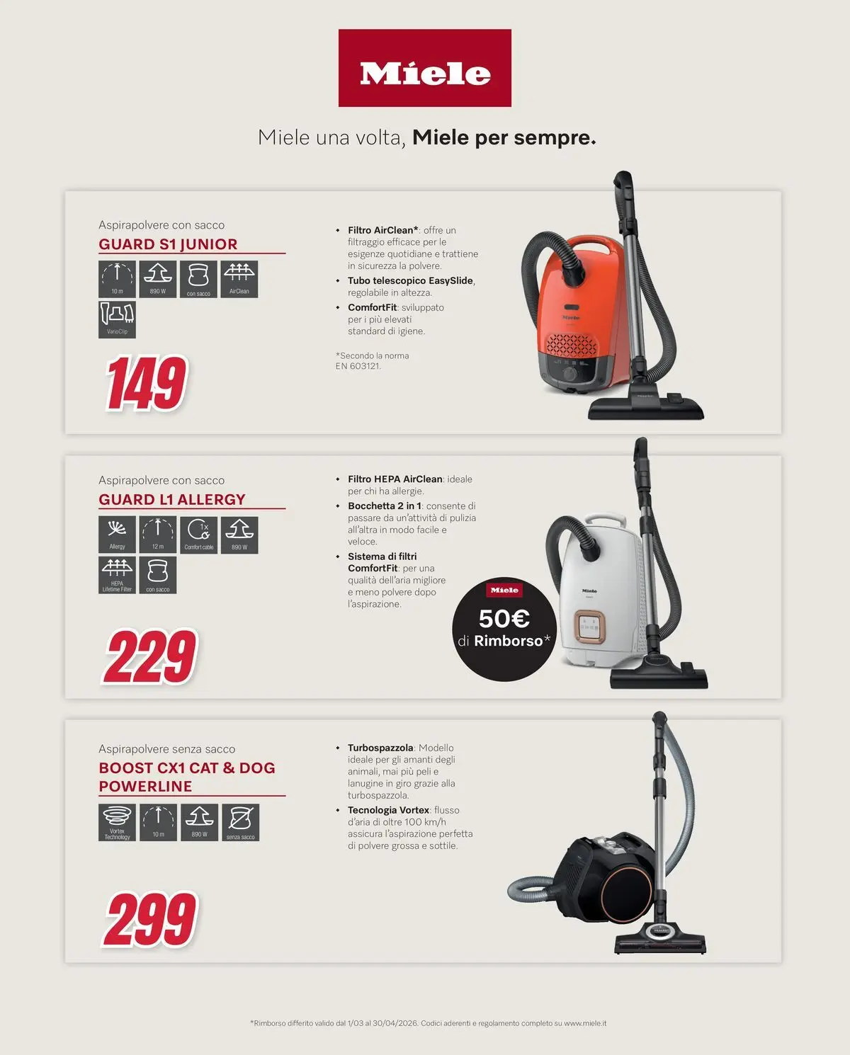 ﻿Trony volantino dal ﻿16/04/2026﻿ > ﻿Anteprima | Pagina: 21 | Prodotti: Tubo, Aspirapolvere, Miele