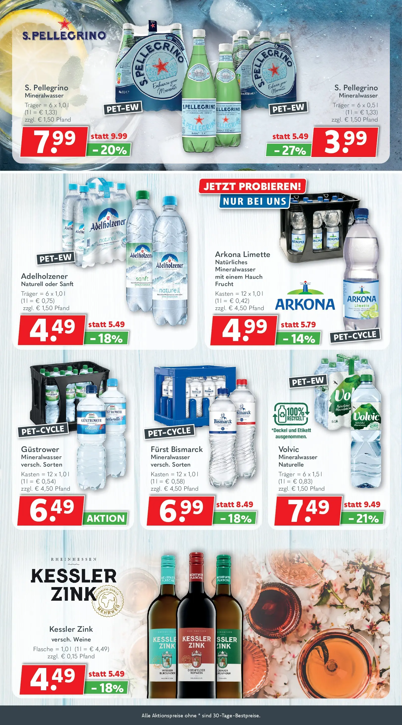 Getränkeland Prospekt Neustrelitz (ab 13.04.2026) zum Blättern | Seite: 6 | Produkte: Rotwein, Mineralwasser, Limette, Volvic