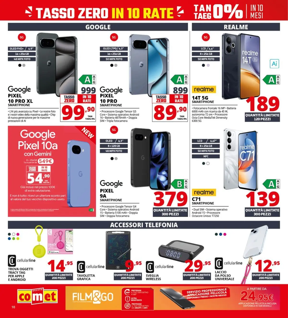 Nuovo Comet - Il bonus che abbassa i prezzi dal 10/04/2026 > offerte anteprima 🛍️ | Pagina: 10 | Prodotti: Smartphone, Video, Pellicola, Batteria