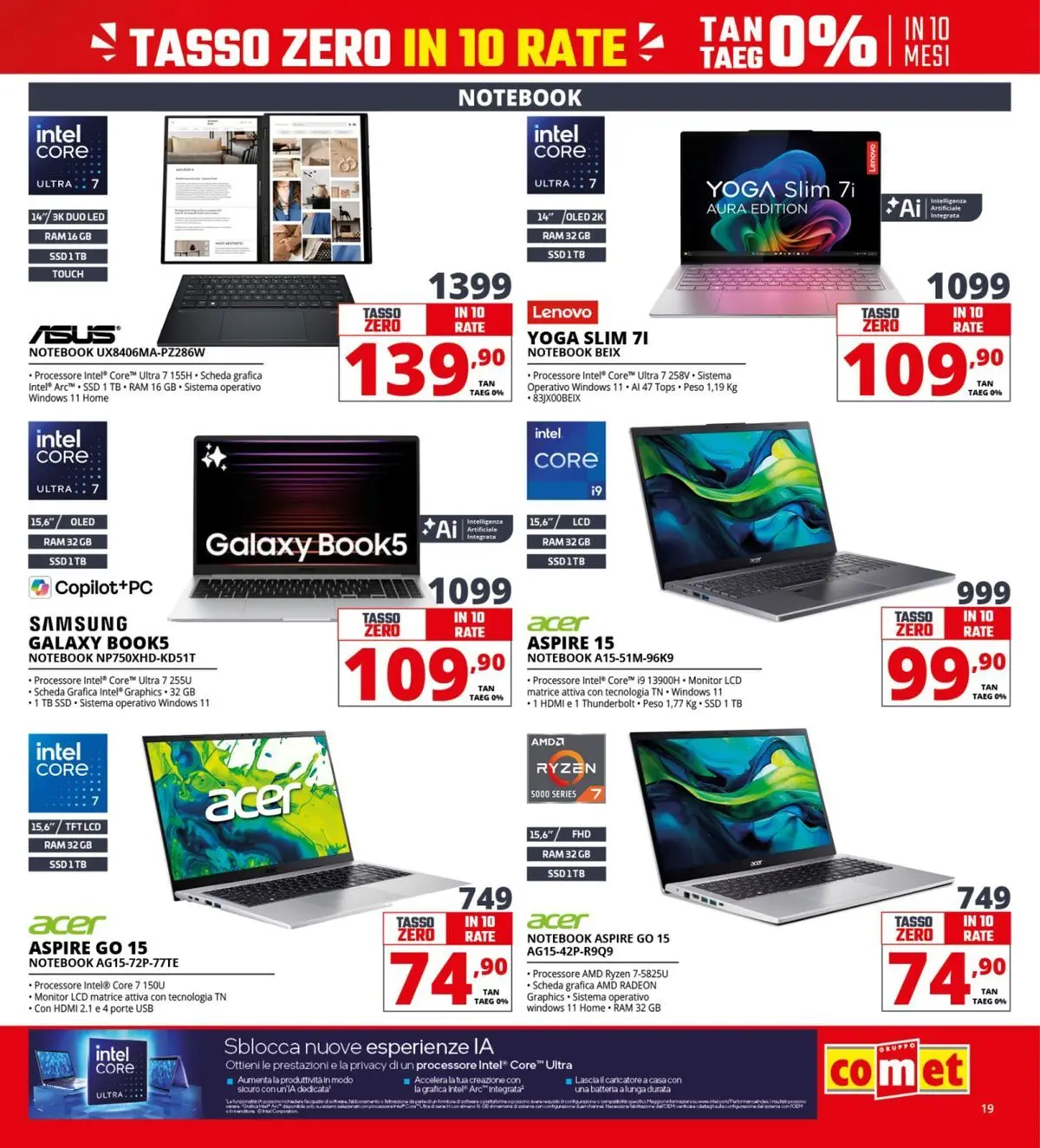 Nuovo Comet - Il bonus che abbassa i prezzi dal 10/04/2026 > offerte anteprima 🛍️ | Pagina: 19 | Prodotti: Monitor, Notebook, USB, Samsung
