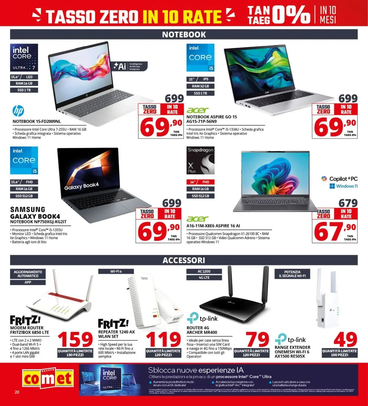 Nuovo Comet - Il bonus che abbassa i prezzi dal 10/04/2026 > offerte anteprima 🛍️ | Pagina: 20 | Prodotti: Notebook, Range extender, Batteria, Samsung