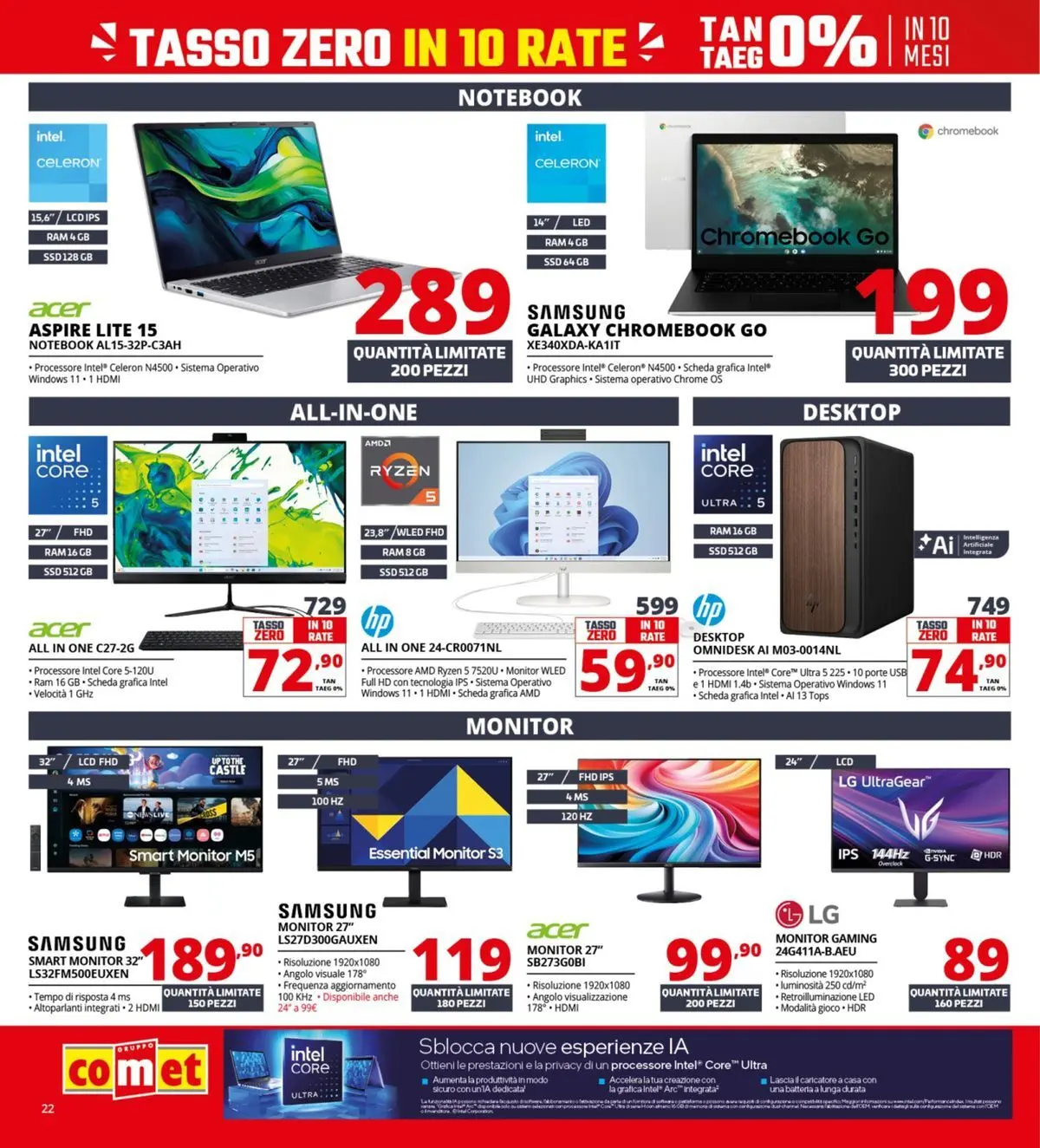 Nuovo Comet - Il bonus che abbassa i prezzi dal 10/04/2026 > offerte anteprima 🛍️ | Pagina: 22 | Prodotti: Monitor, Notebook, Batteria, Samsung