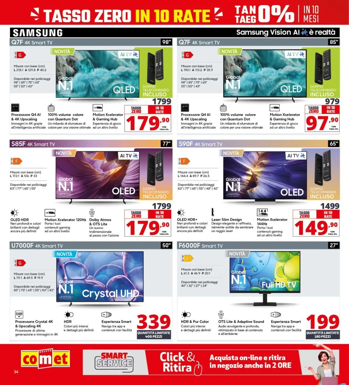 Nuovo Comet - Il bonus che abbassa i prezzi dal 10/04/2026 > offerte anteprima 🛍️ | Pagina: 34 | Prodotti: Telecomando, smart TV, TV, Audio