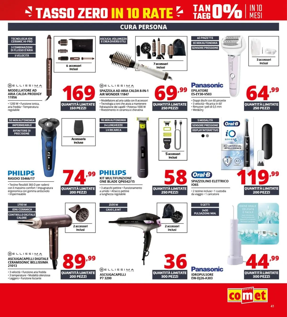 Nuovo Comet - Il bonus che abbassa i prezzi dal 10/04/2026 > offerte anteprima 🛍️ | Pagina: 41 | Prodotti: Pettine, Rasoio, Spazzolino, Spazzolino elettrico