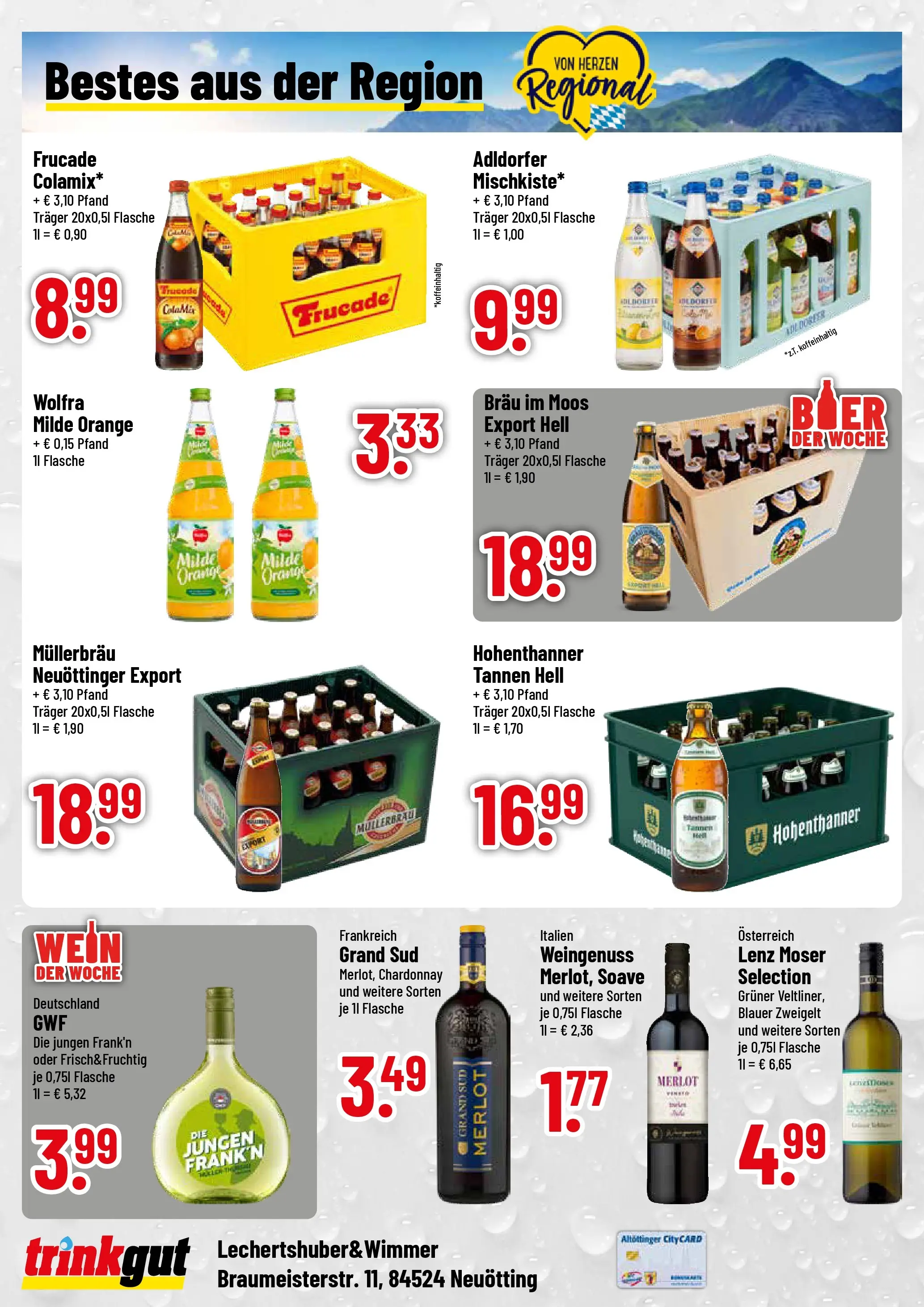 Trinkgut Prospekt Neuötting	 (ab 12.04.2026) » Angebote online | Seite: 4 | Produkte: Merlot, Grand sud, Wein